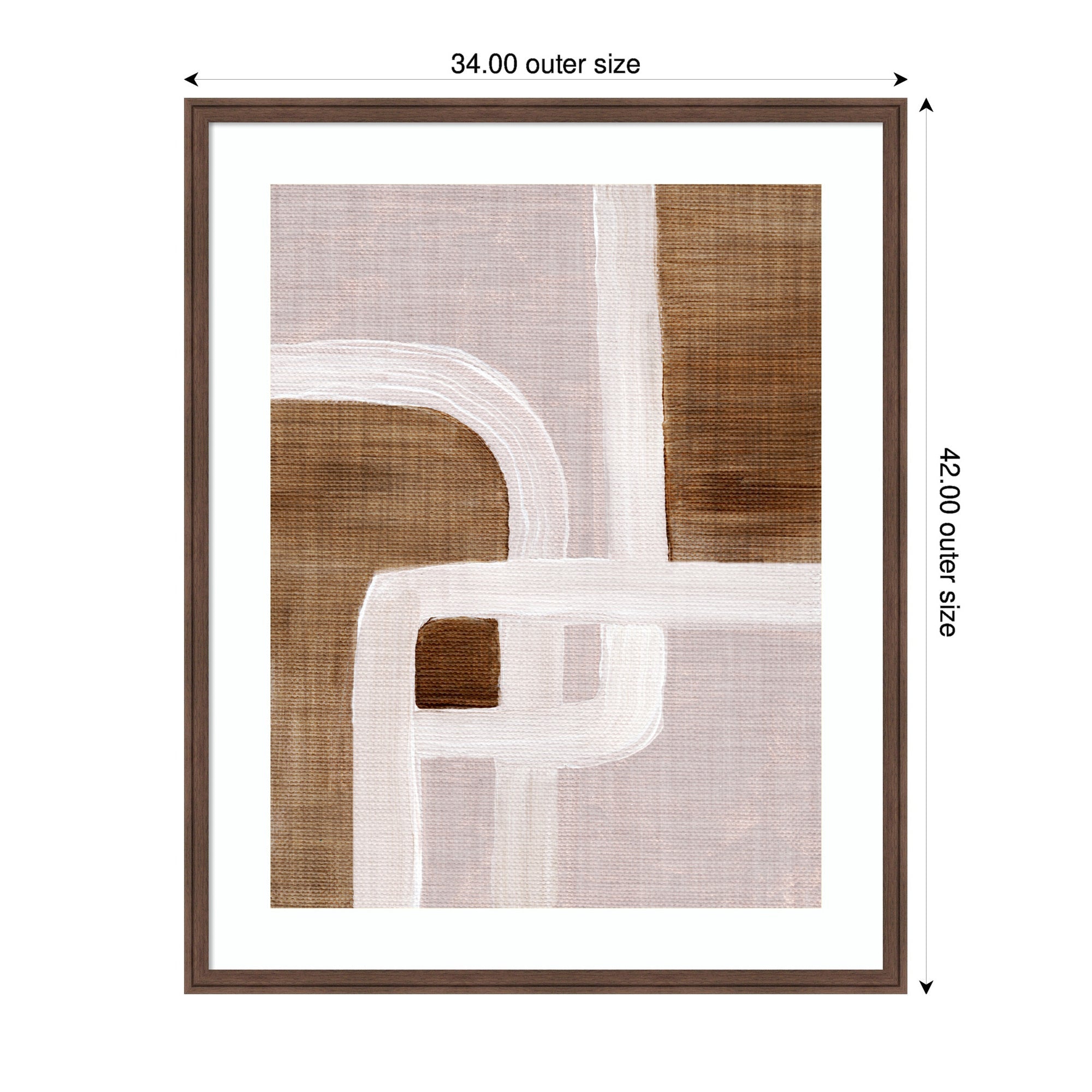 Framed Art rhythmic lines ll by Nikita Jariwala