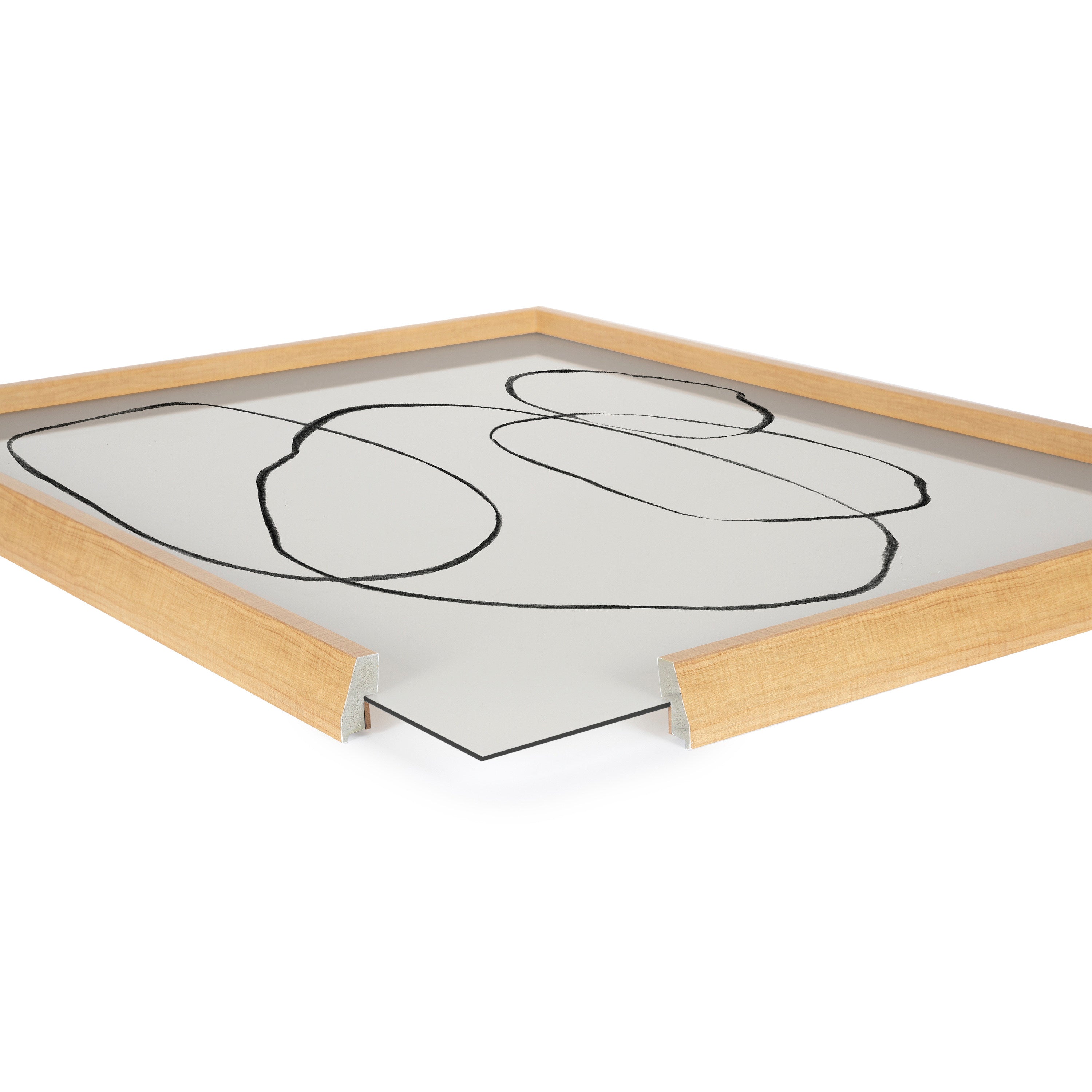 Blake 869 Going In Circles Framed Printed Glass by Teju Reval of SnazzyHues