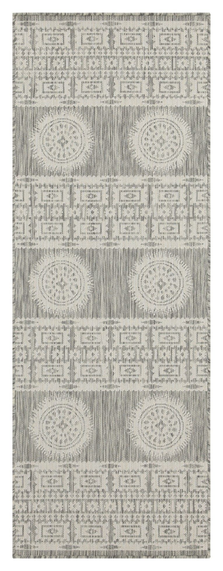 Sunshine 5'3" x 7'3" Indoor/Outdoor Area Rug - Silver