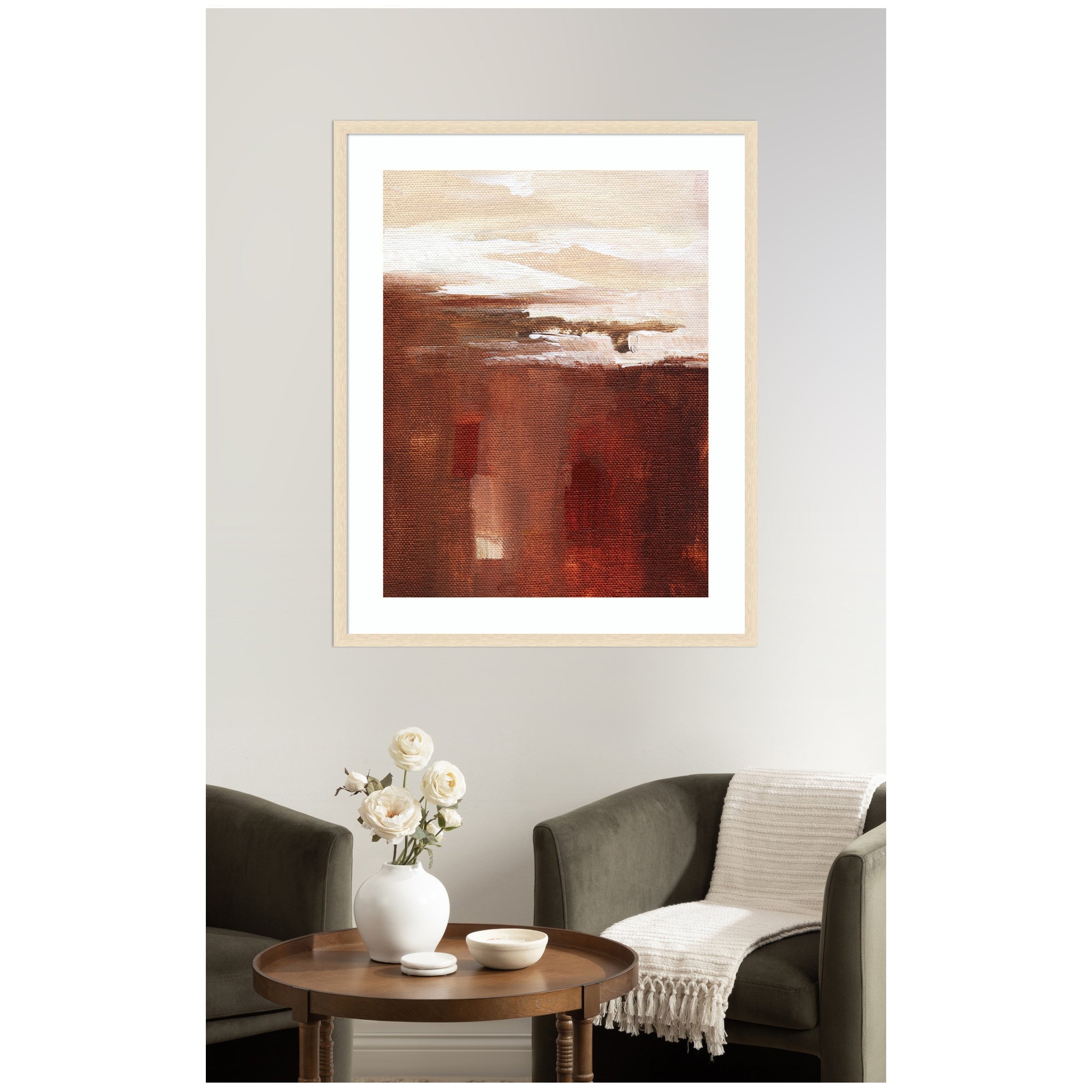 Framed Art Earthen Abstract by Nikita Jariwala