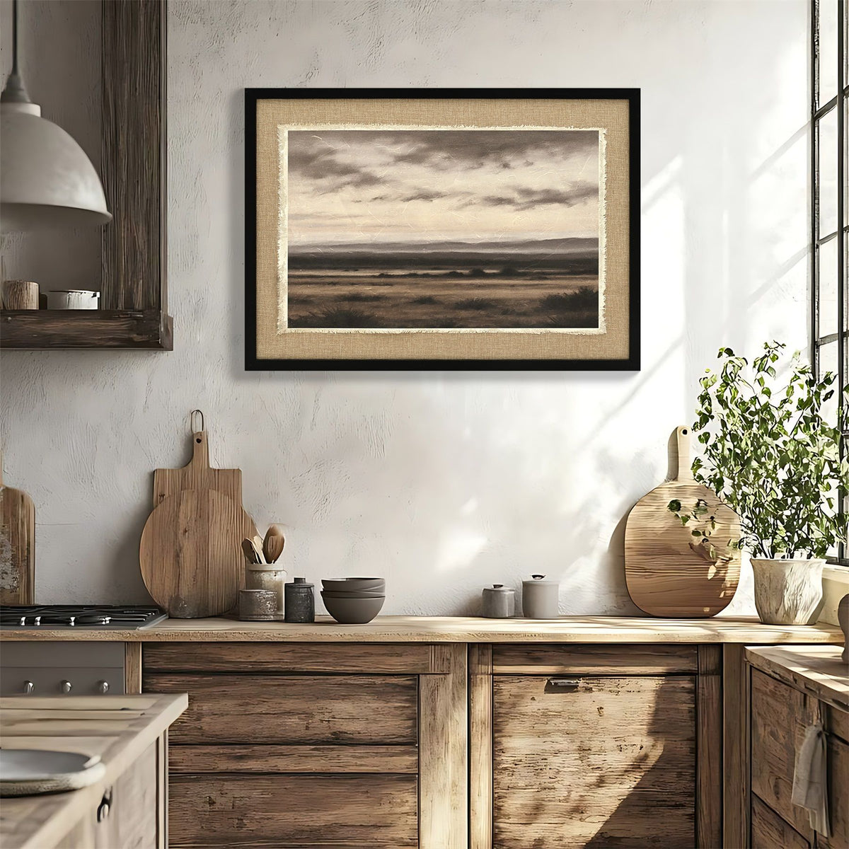 Vintage Wilderness Landscape Framed Wall Art