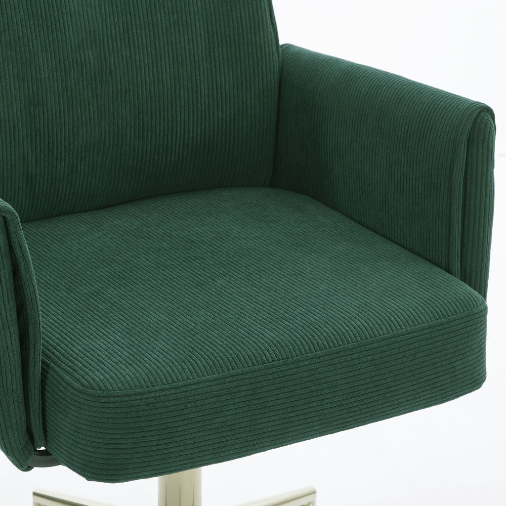 Ergonomic Mid-Back Office Chair — Gold Base