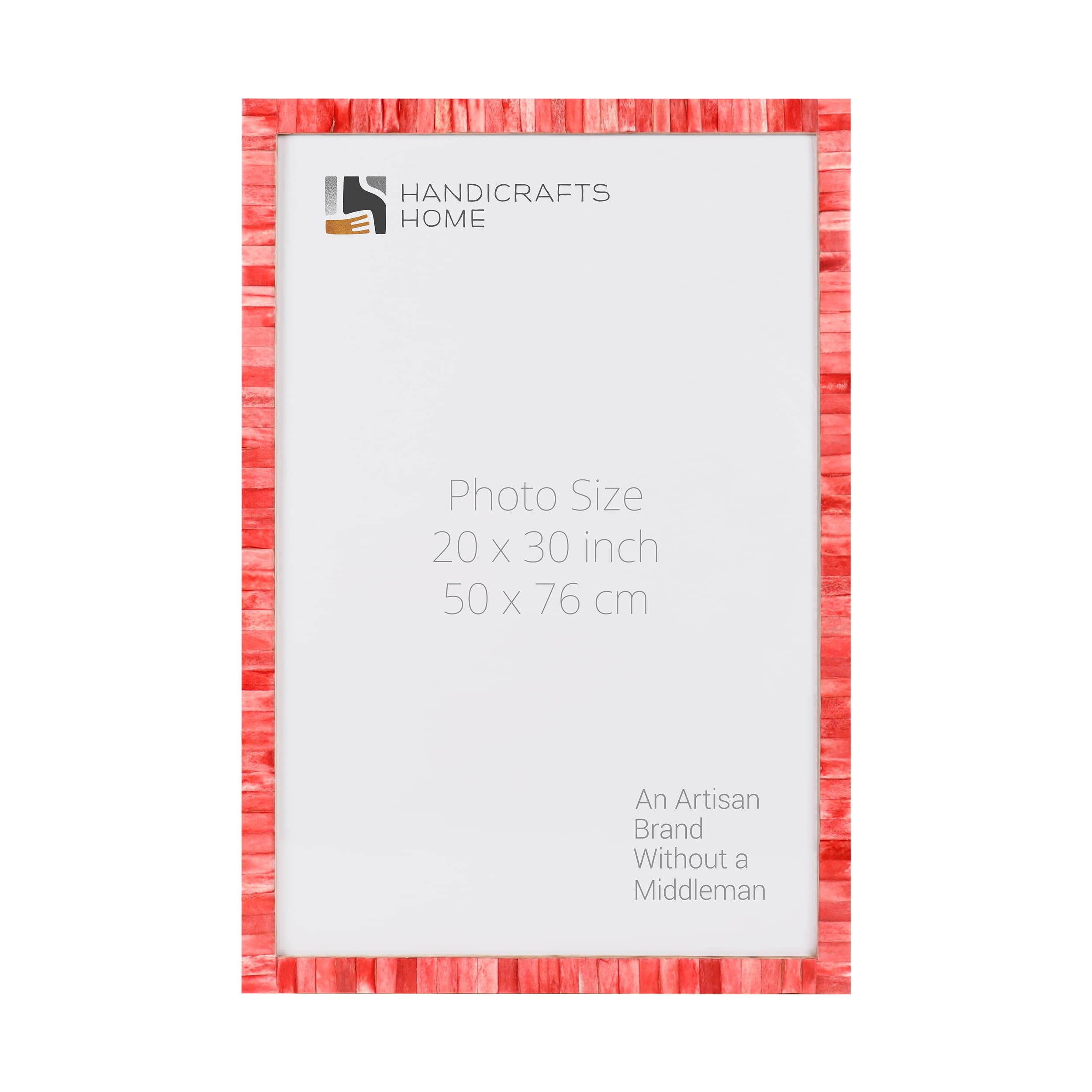 Poster Frames Classic Collection Bone Inlay, Red, 6 Sizes