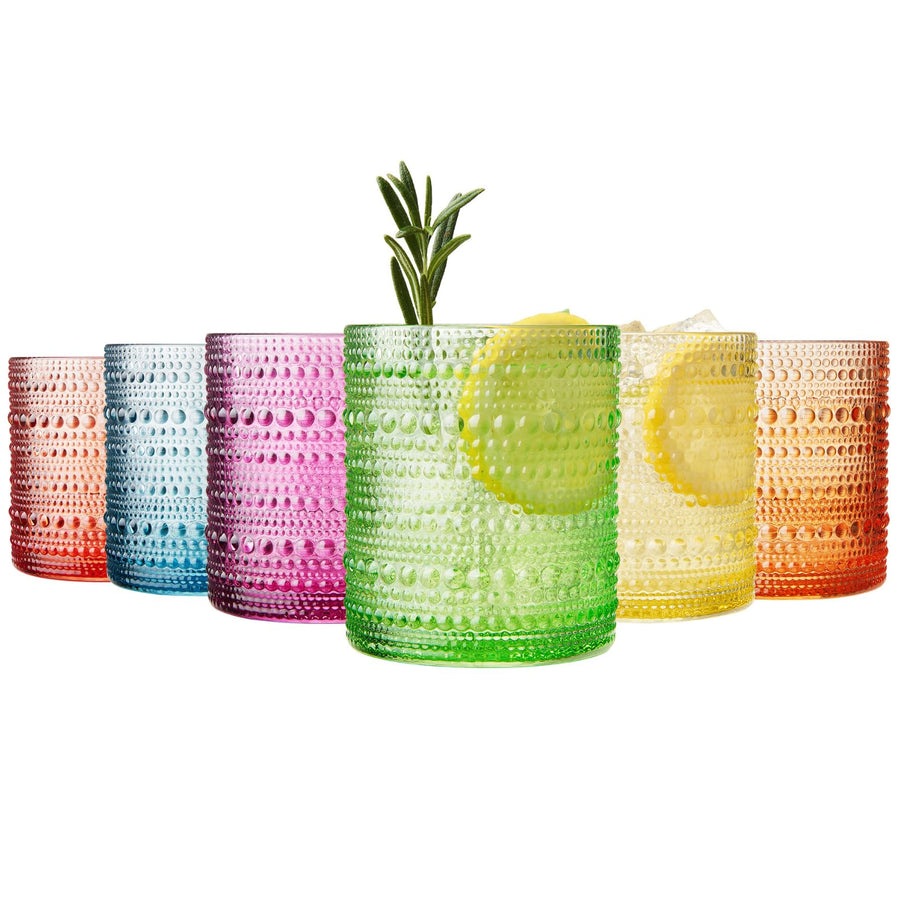 Vibes Hobnail Glassware — Set of 6