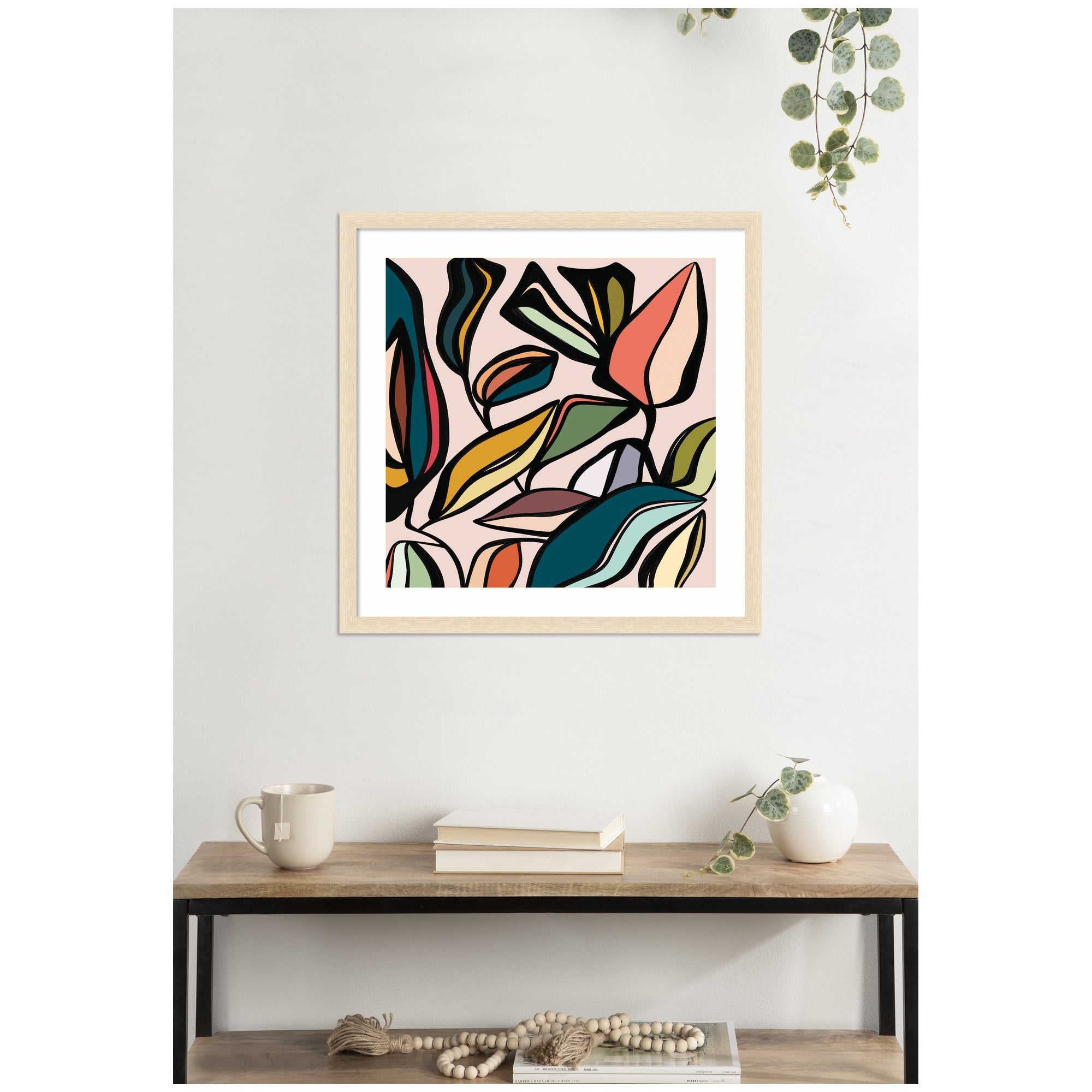 Fanciful Ficus SQ Expansion by Alicia Bock Framed Wall Art Print