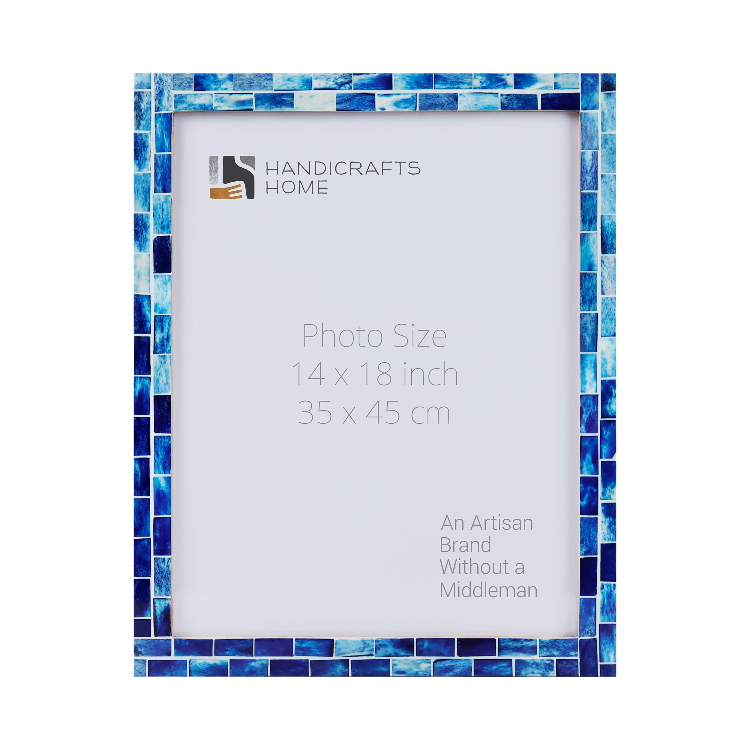 Poster Frames Indigo Pattern Collection Bone, Resin Inlay, 23 Sizes