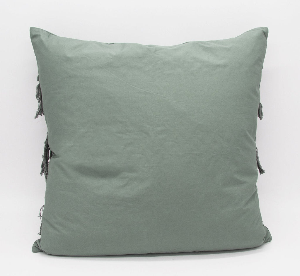 Fennco Styles Stylish Fringe Tassels Decorative Cotton Throw Pillow