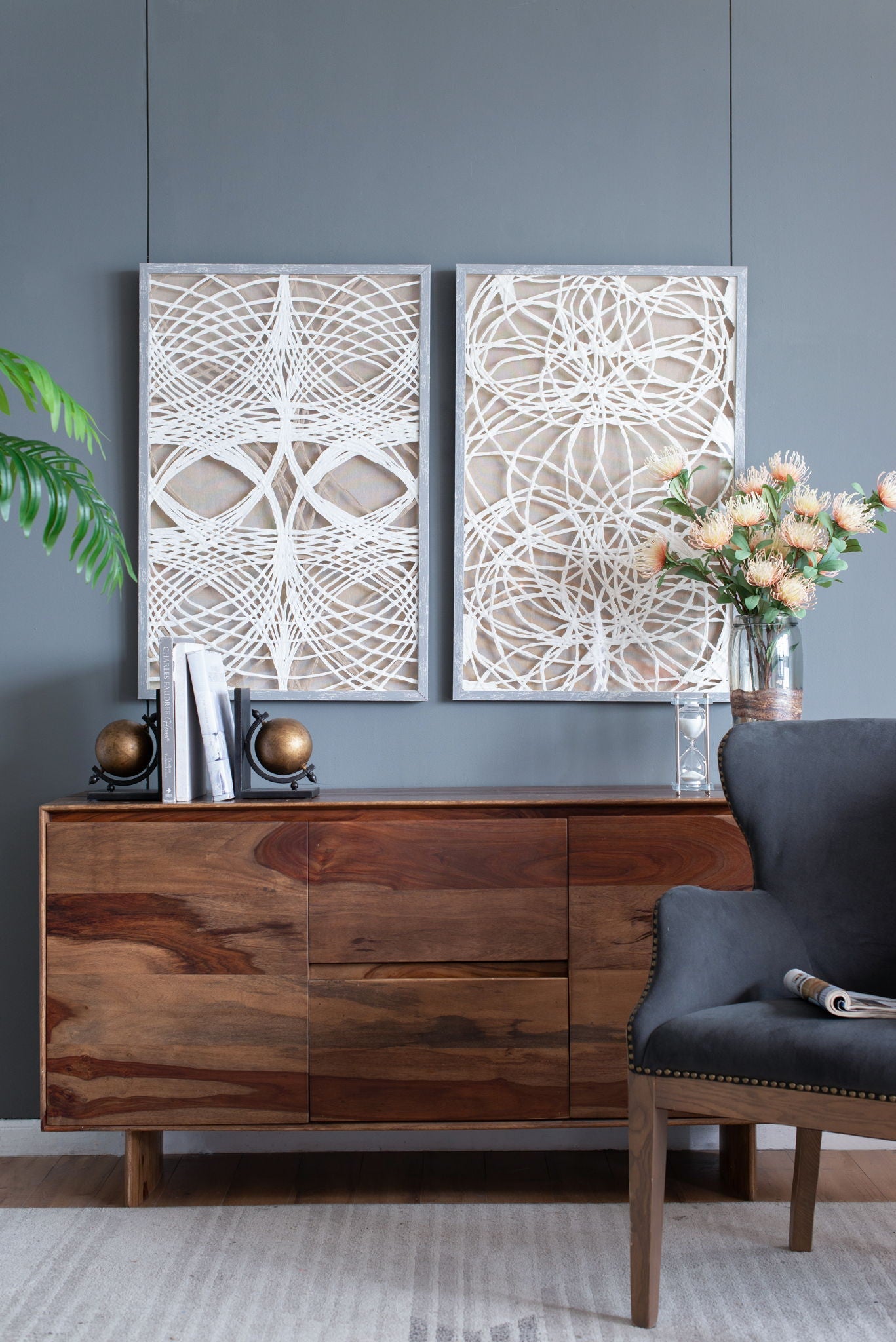 Leaf Shadow Box Wall Décor — Set of 2