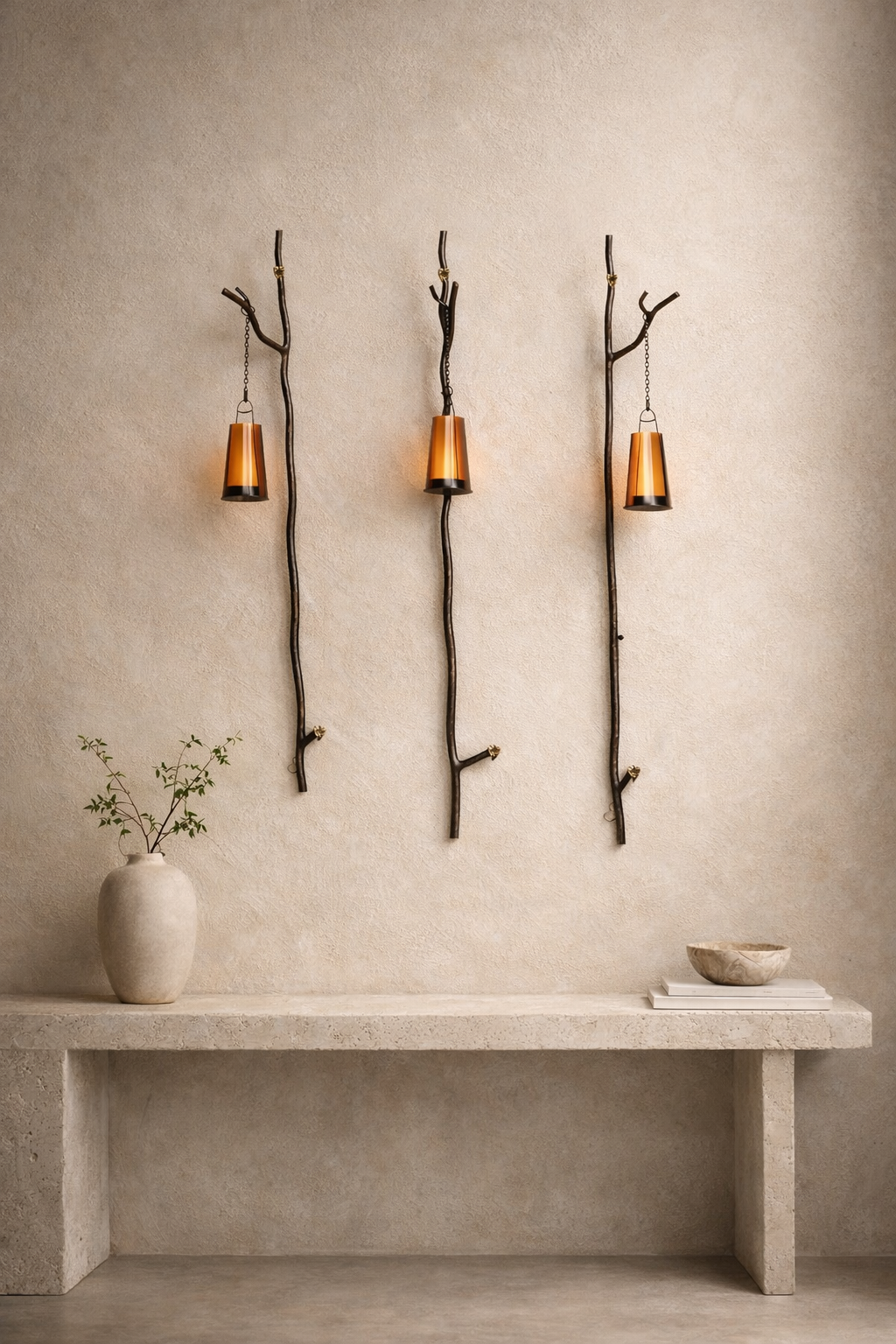 Enlightened Twigs – Sculptural Iron Wall Decor