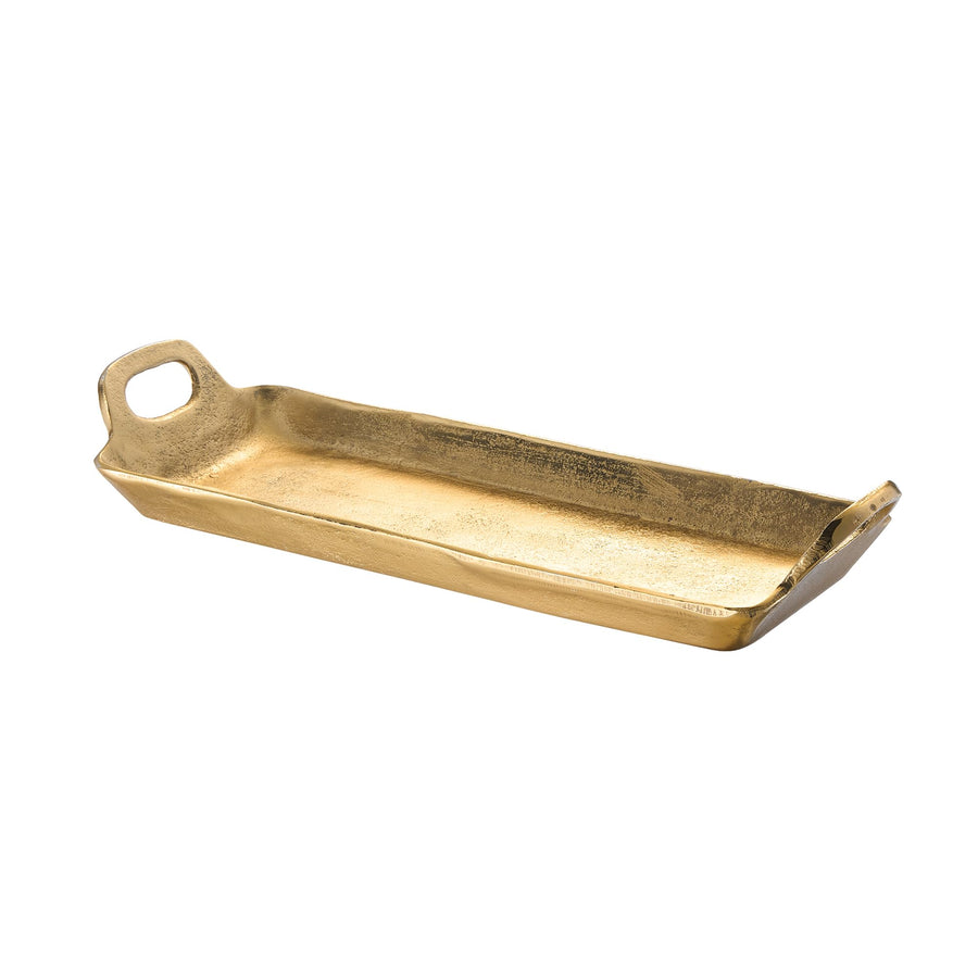 Small Gold Aluminum Serving Tray