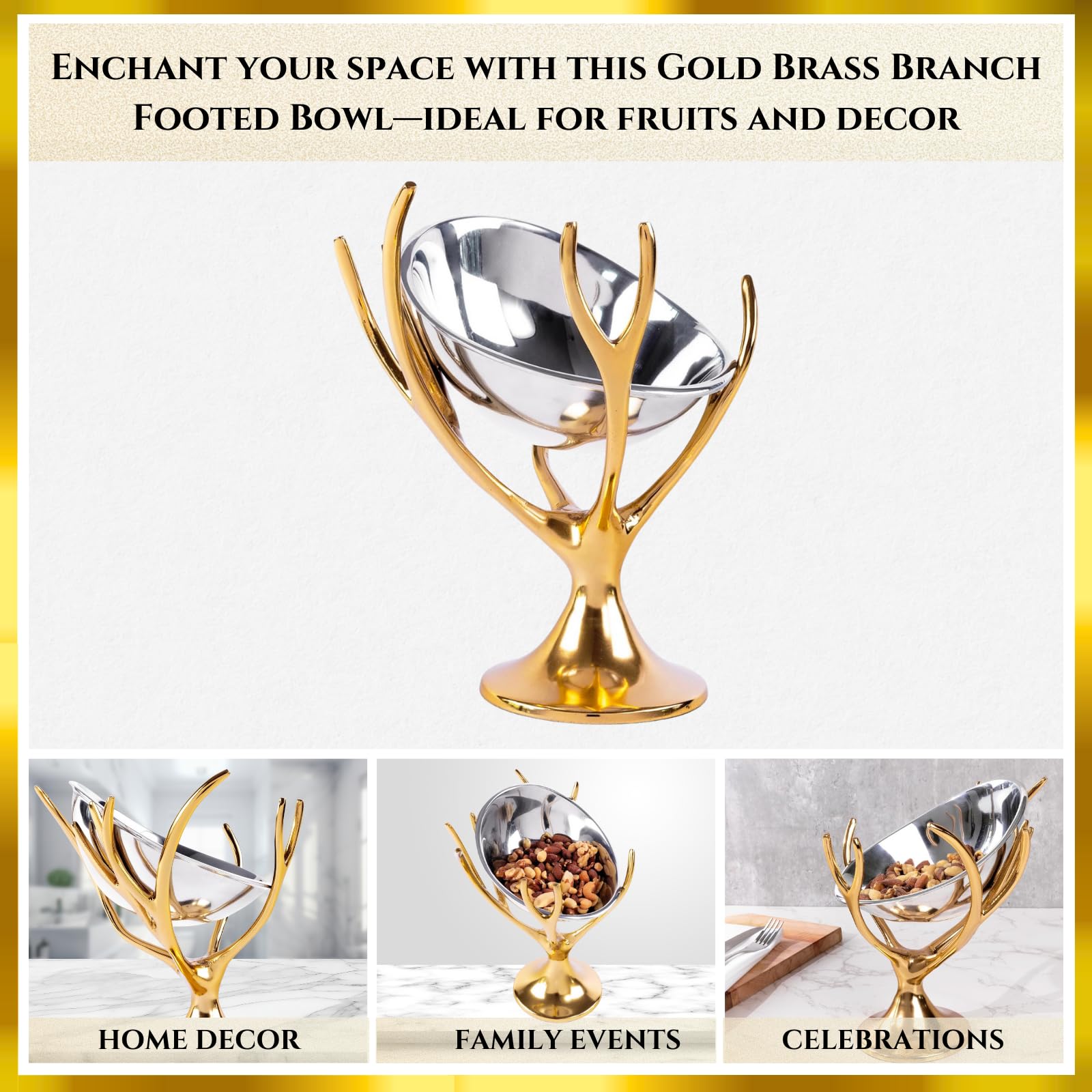 Premium Bronze Gold Ice Bucket & Champagne Cooler