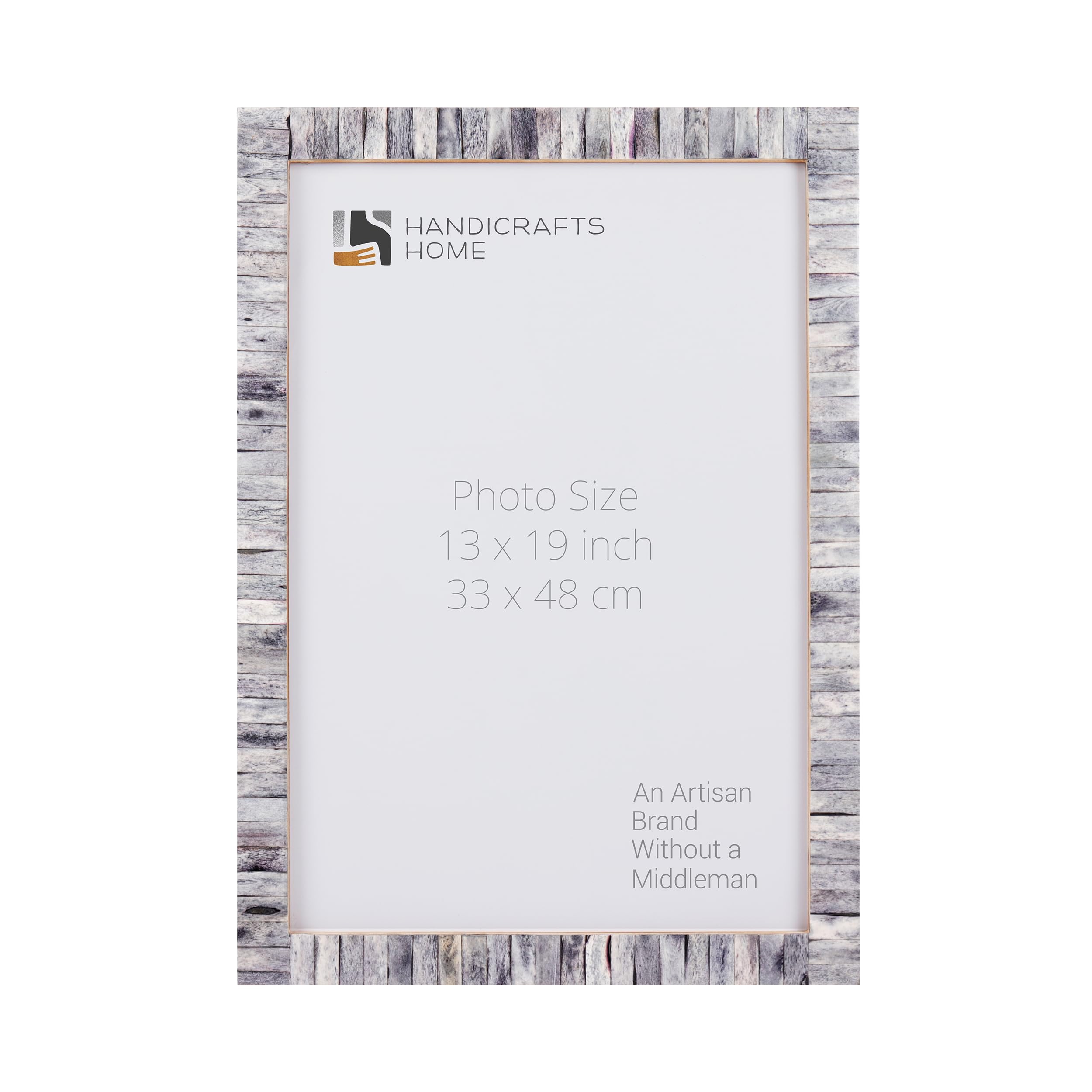 Poster Frames Classic Collection Bone Inlay, Grey, 6 Sizes