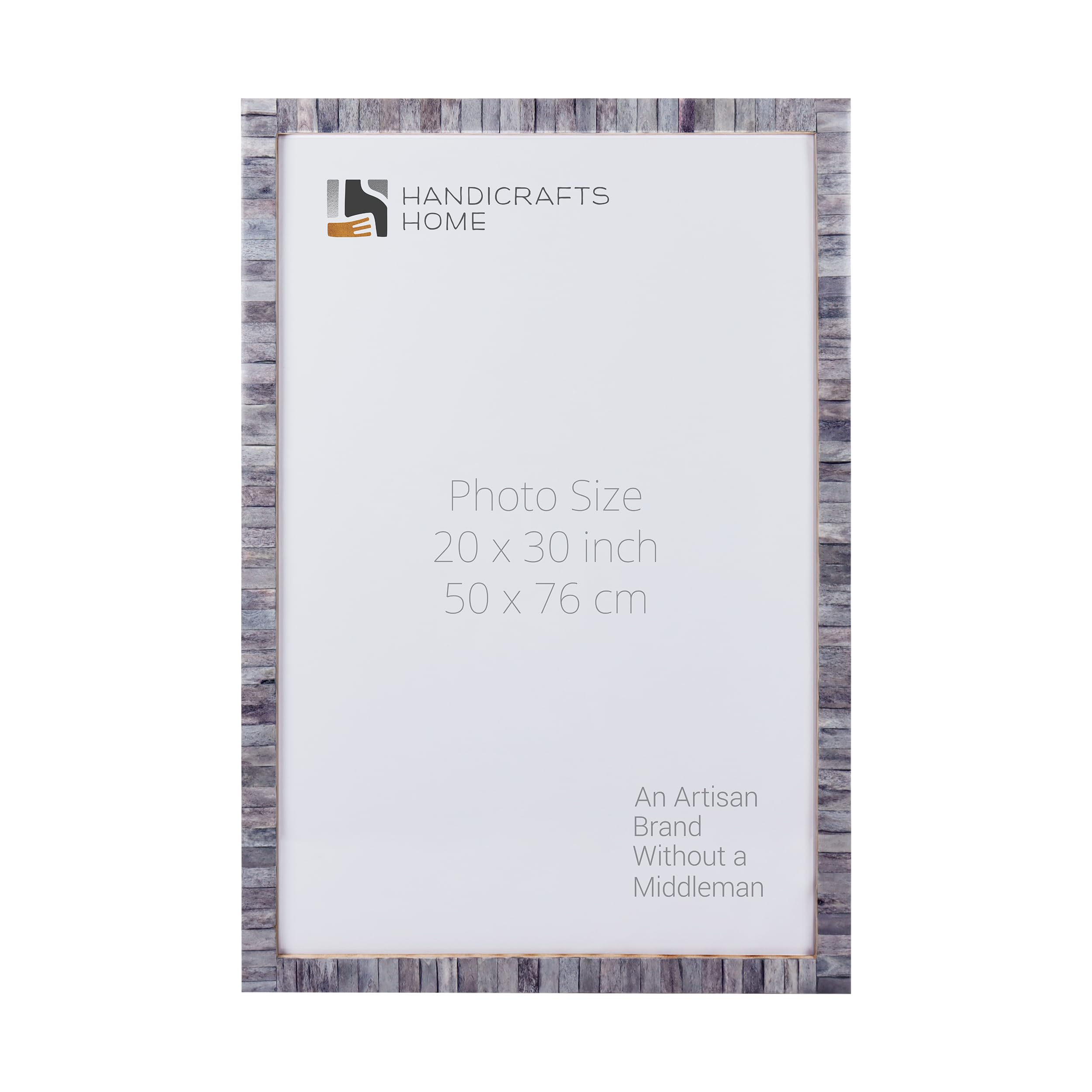 Poster Frames Classic Collection Bone Inlay, Grey, 6 Sizes