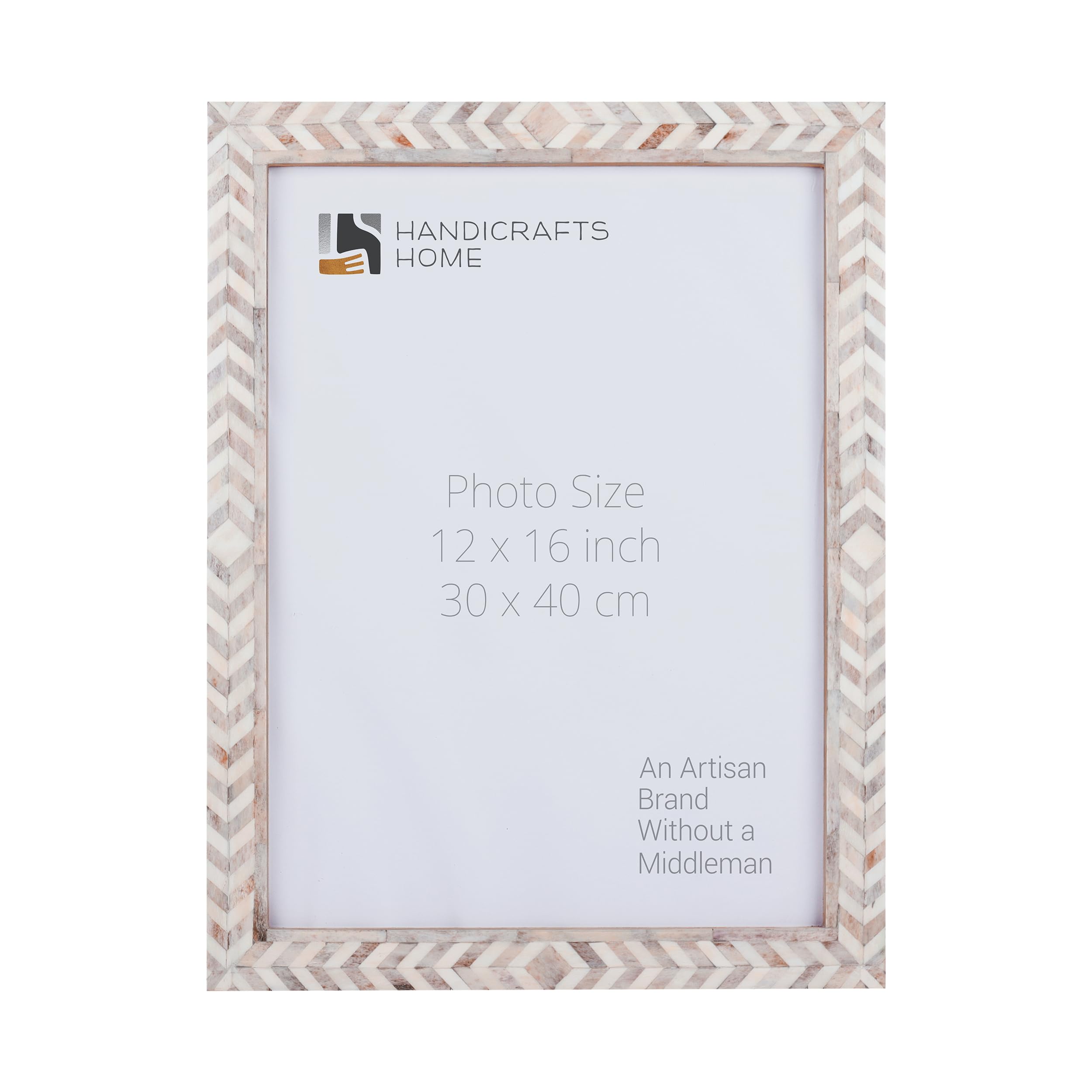 Poster Frames Taj Pattern Bone, Resin Inlay, Brown, 6 Sizes