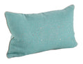 Fennco Styles Shimmering Rhinestone Crystal Down Filled Pillow (12"x20", Aqua)