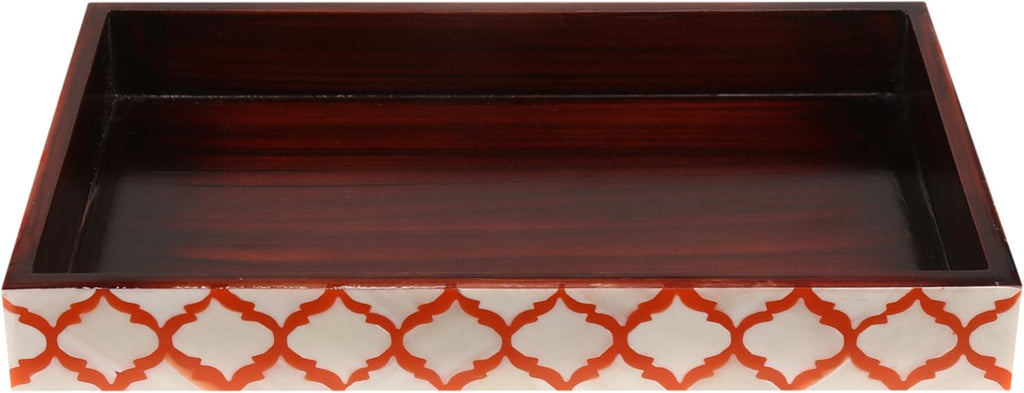 Moroccan Bone Inlay Vanity Decorative Bathroom Tray 10x6