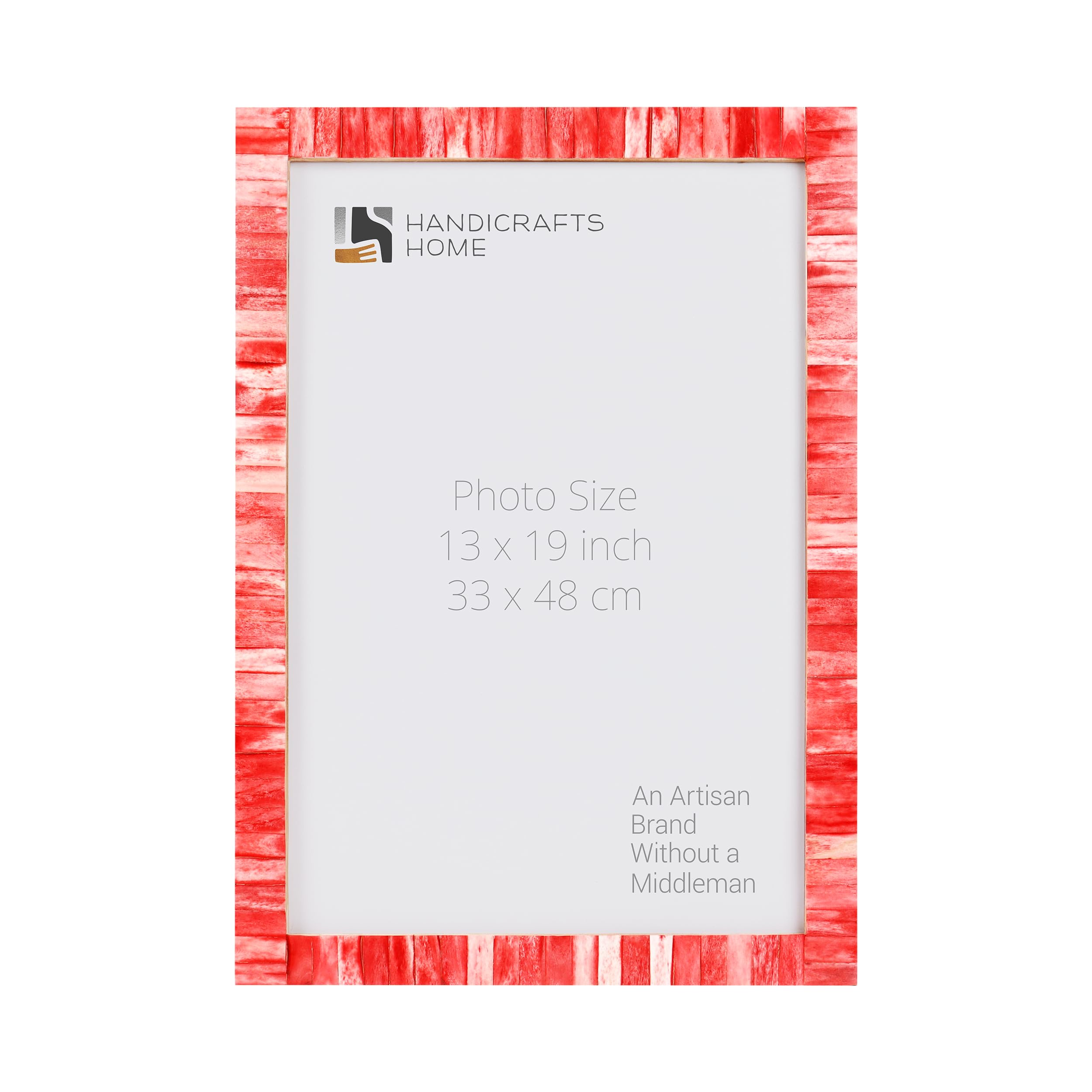 Poster Frames Classic Collection Bone Inlay, Red, 6 Sizes