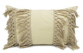 Fennco Styles Stylish Fringe Tassels Decorative Cotton Throw Pillow