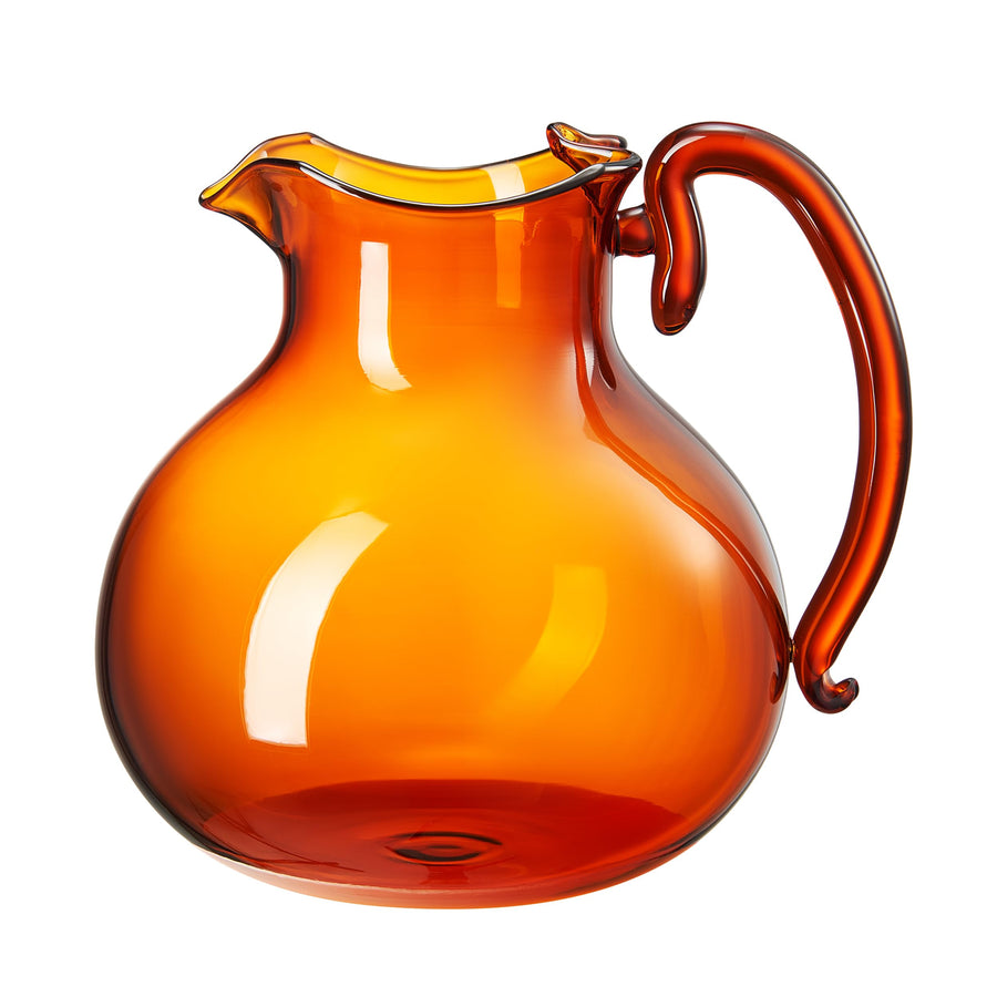 Amber Hand-Blown Glass Jug — 750 ml