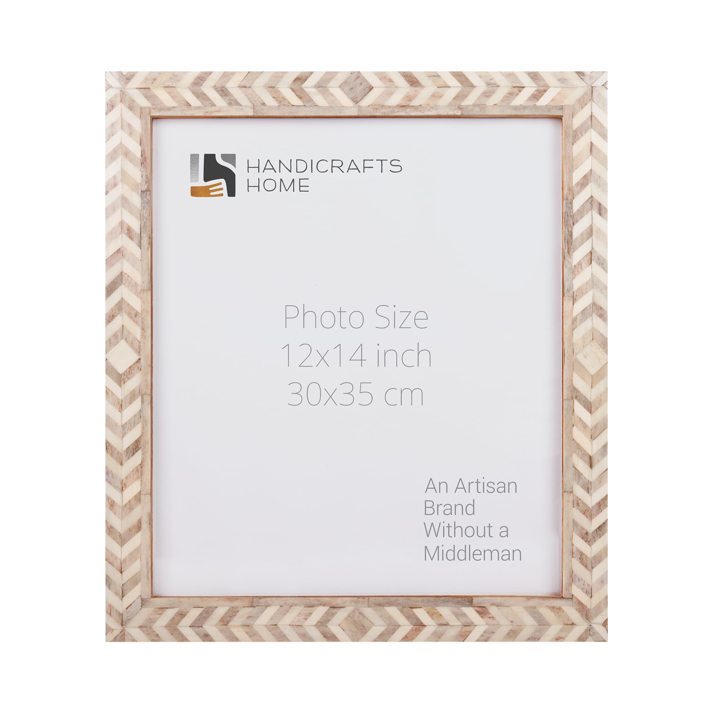 Poster Frames Taj Pattern Bone, Resin Inlay, Brown, 6 Sizes
