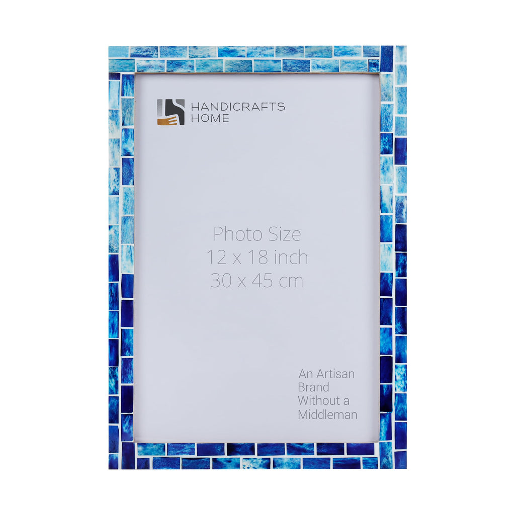 Poster Frames Indigo Pattern Collection Bone, Resin Inlay, 23 Sizes