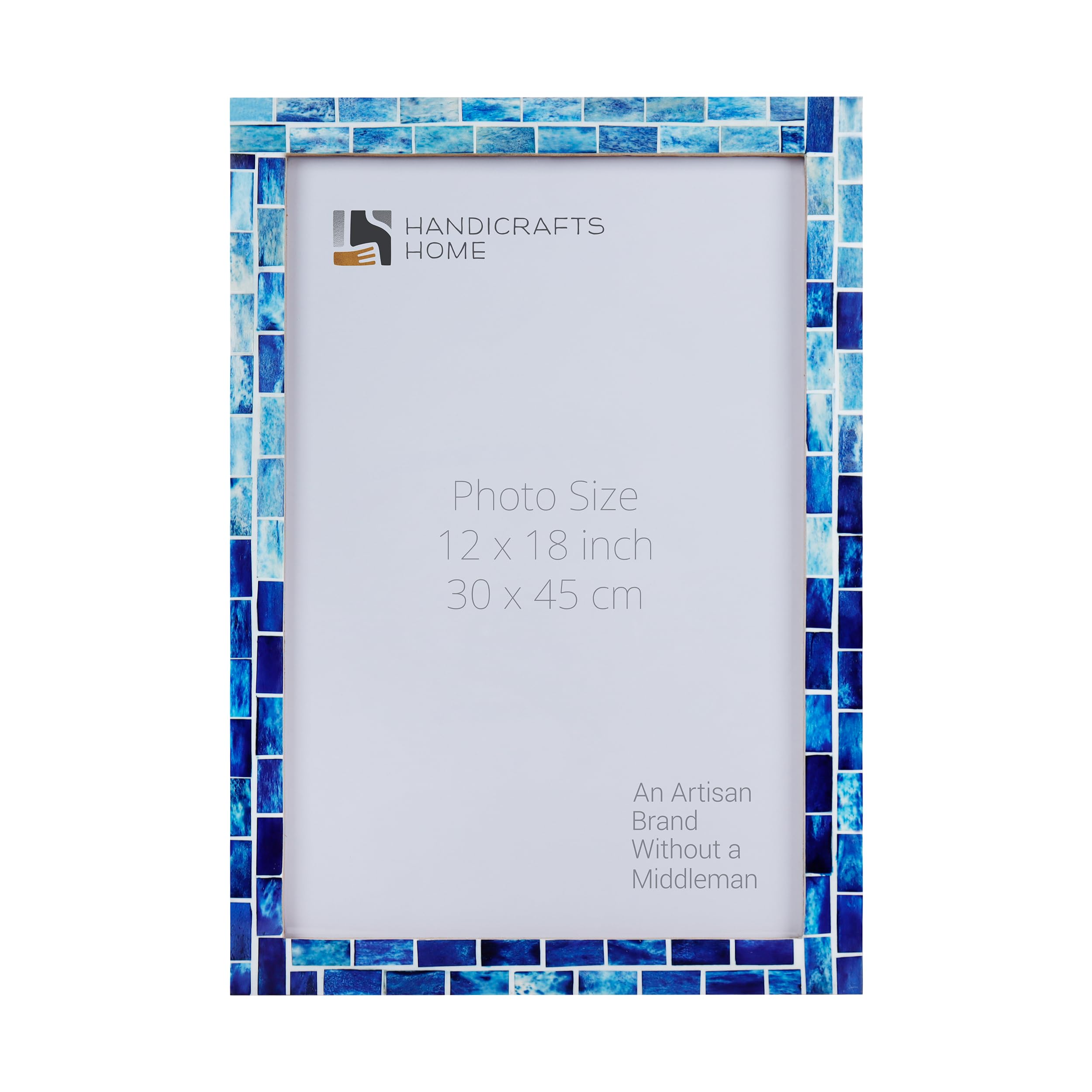 Poster Frames Indigo Pattern Collection Bone, Resin Inlay, 23 Sizes