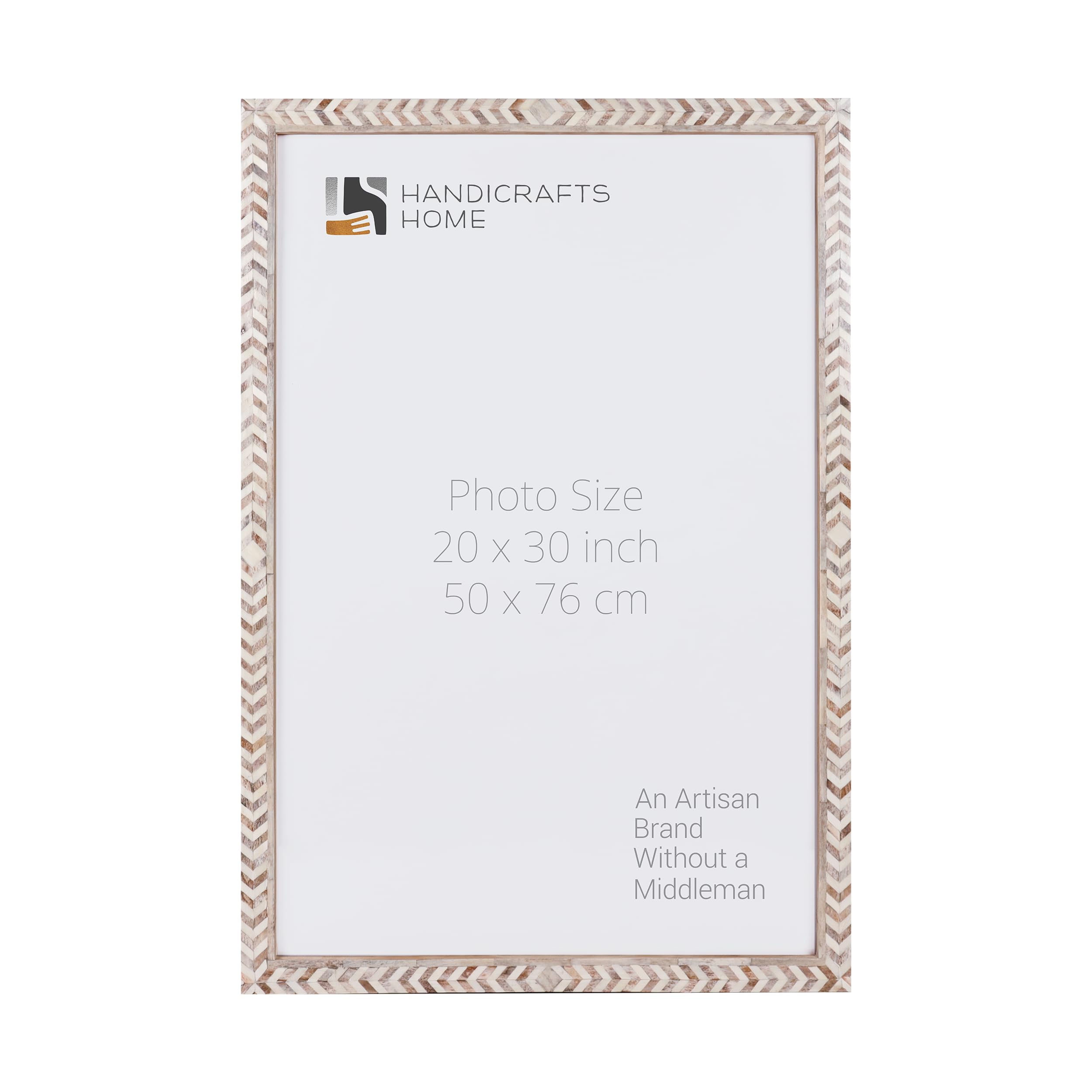 Poster Frames Taj Pattern Bone, Resin Inlay, Brown, 6 Sizes