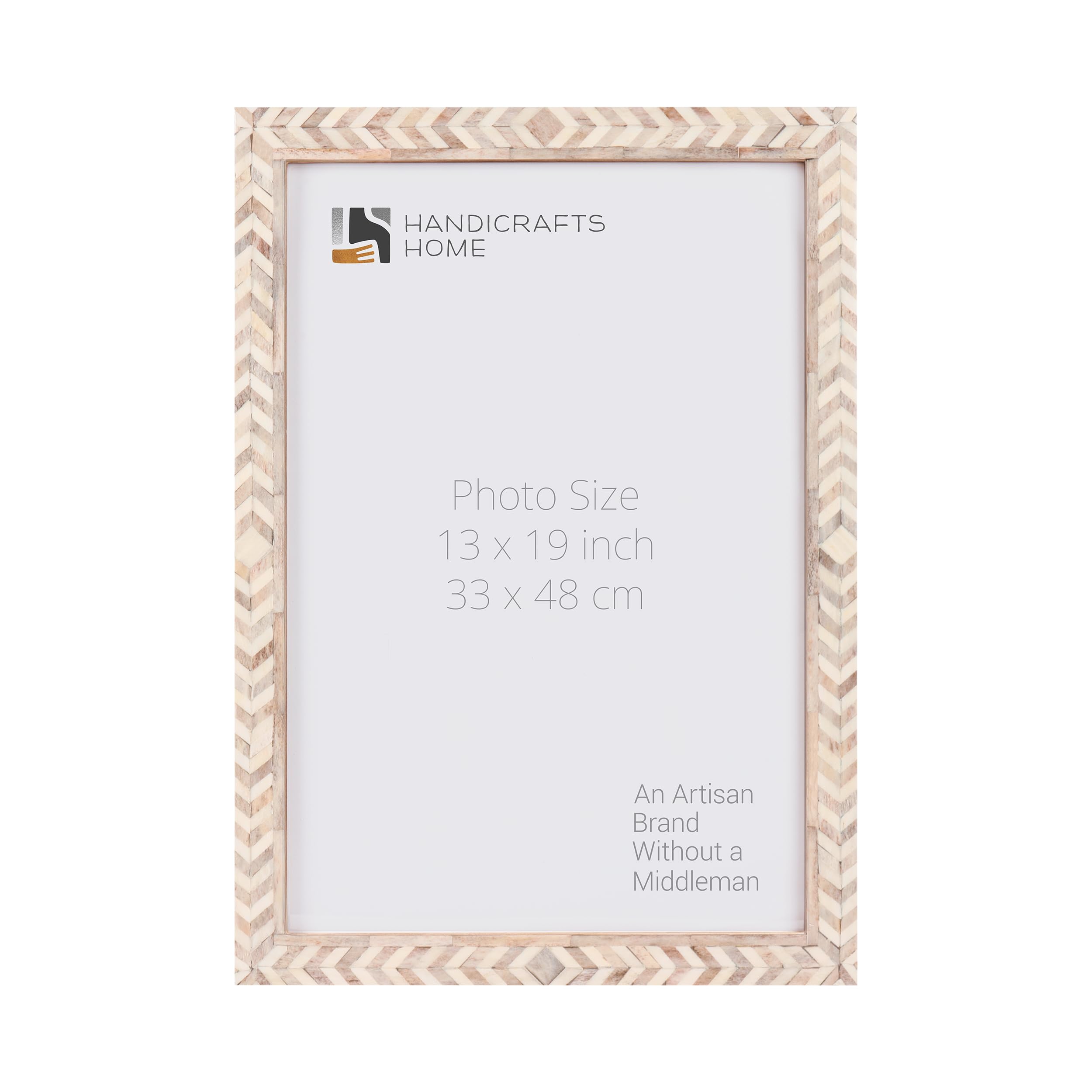 Poster Frames Taj Pattern Bone, Resin Inlay, Brown, 6 Sizes