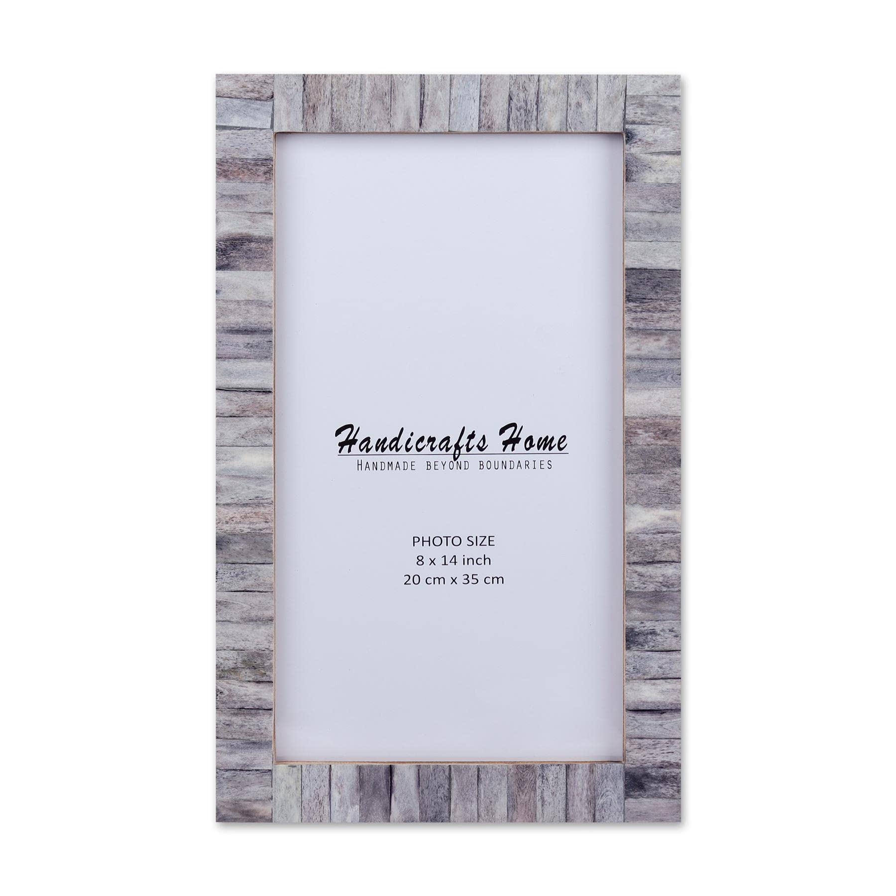 Poster Frames Classic Collection Bone Inlay, Grey, 6 Sizes
