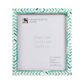 Poster Frame Taj Pattern Collection Bone Inlay, Green, 6 Sizes