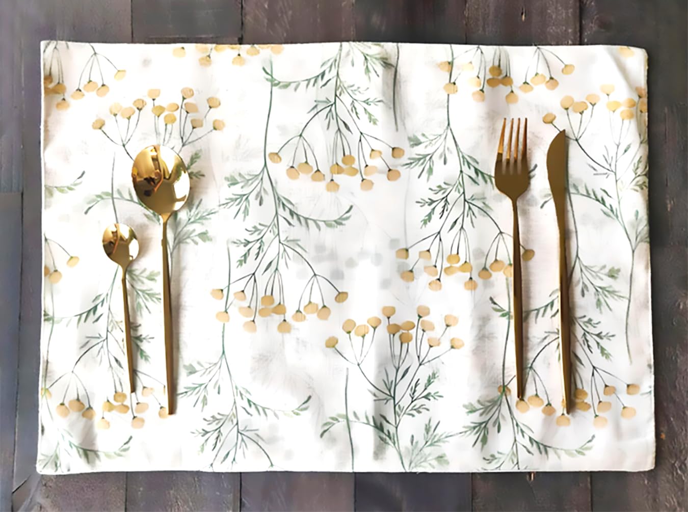 Fennco Styles Floral Print Design Everyday Table Runner 13" W x 71" L - Summer Flower Table Cover for Home Décor, Dining Table, Banquet, Holiday and Family Gatherings
