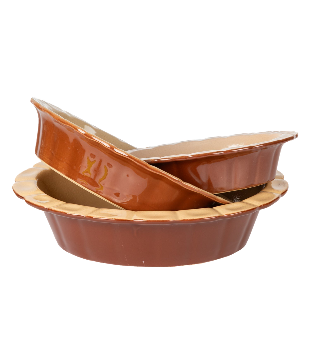 Vintage Oval Pie Dish Small