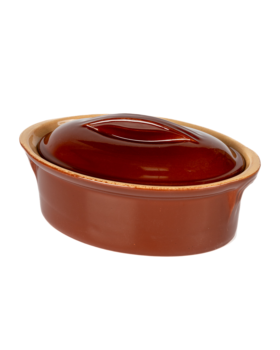 Vintage Oval Lidded Baking Dish