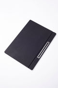 Leather Covered Desk Desk Black Chrome Detailed 50x35cm