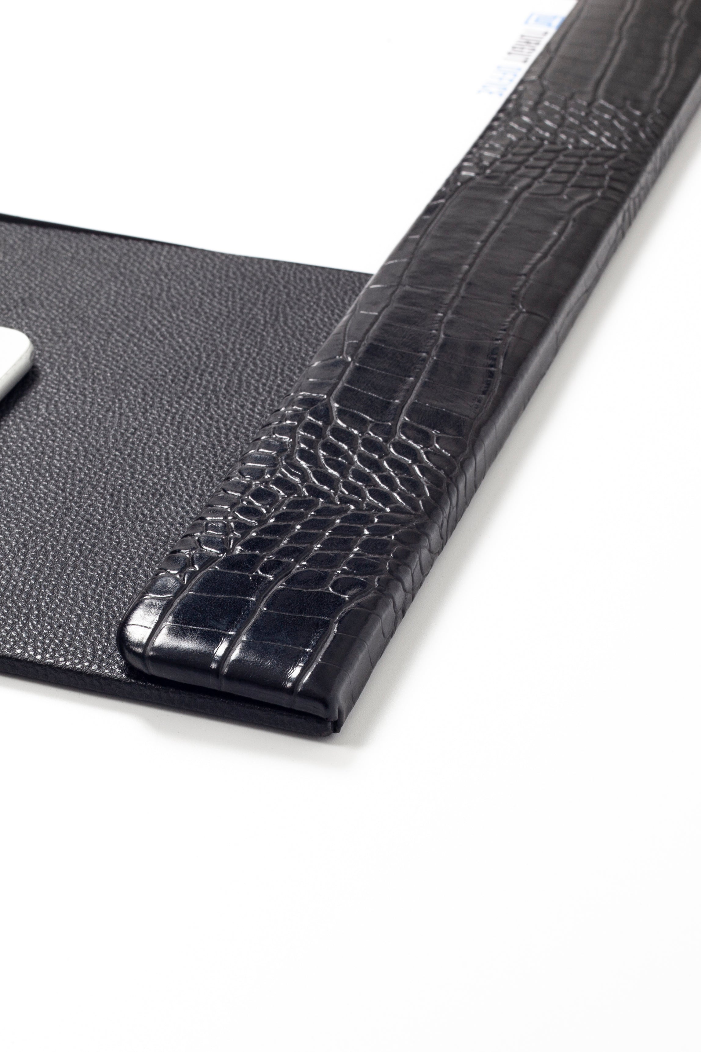 Executive Embossed Faux-Leather Desk Pad — 23.6 x 15.7 in.