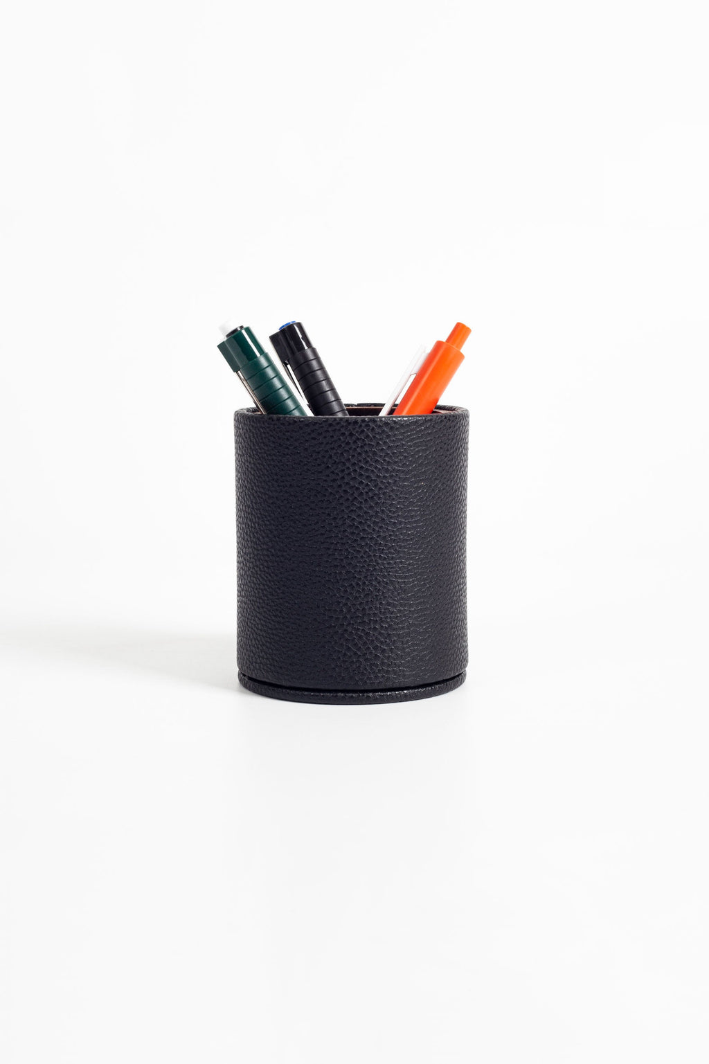 Polo Leather Desktop Set 4 Pieces Wooden Detailed With Gold Pen