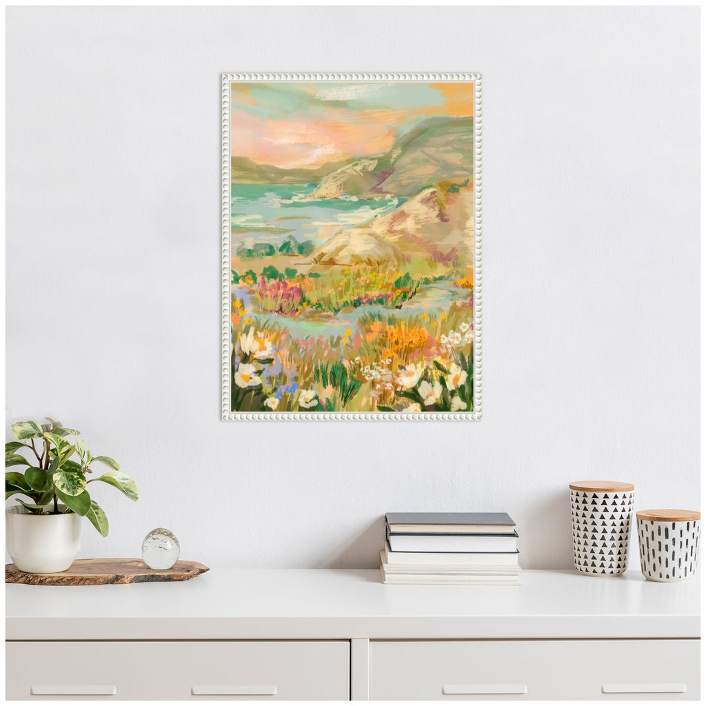 Sylvie Landscape 4 Framed Canvas by Annie Quigley