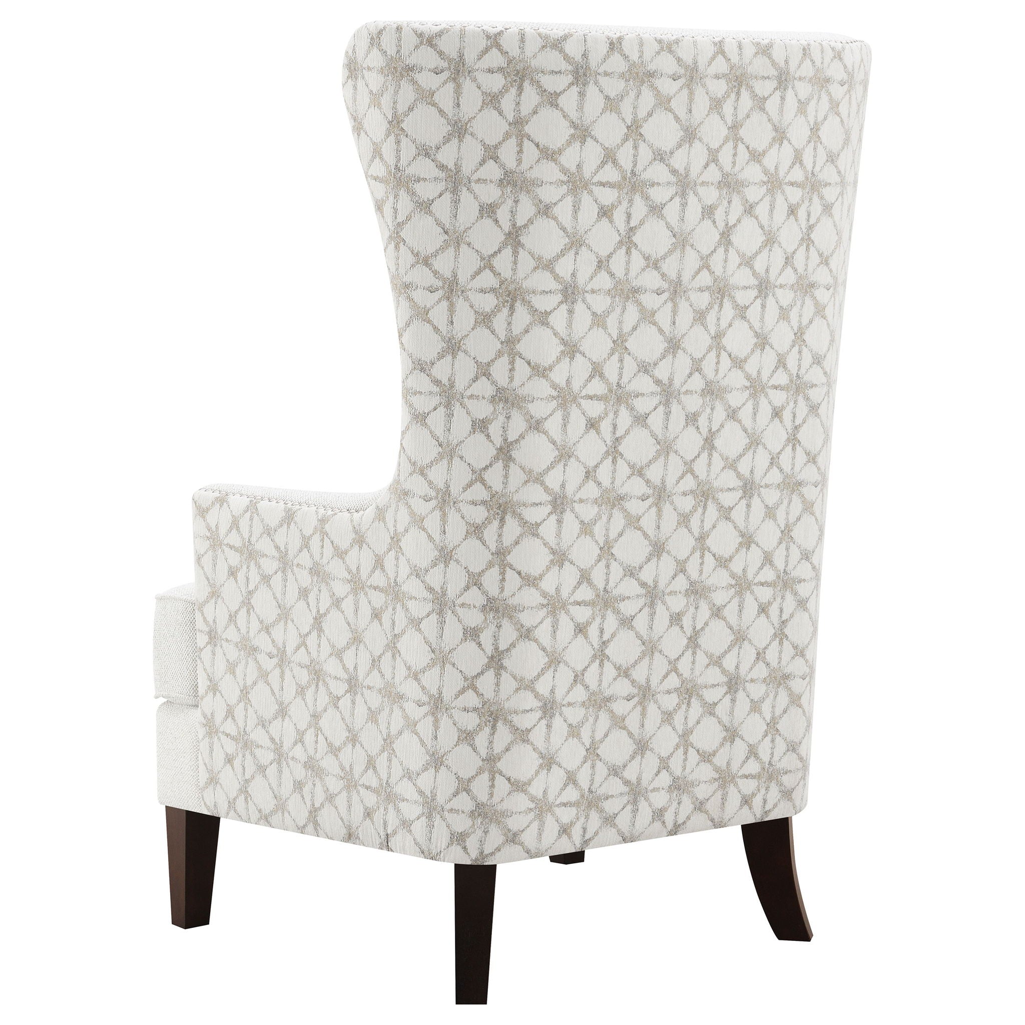 Pippin High-Wingback Accent Chair — Latte