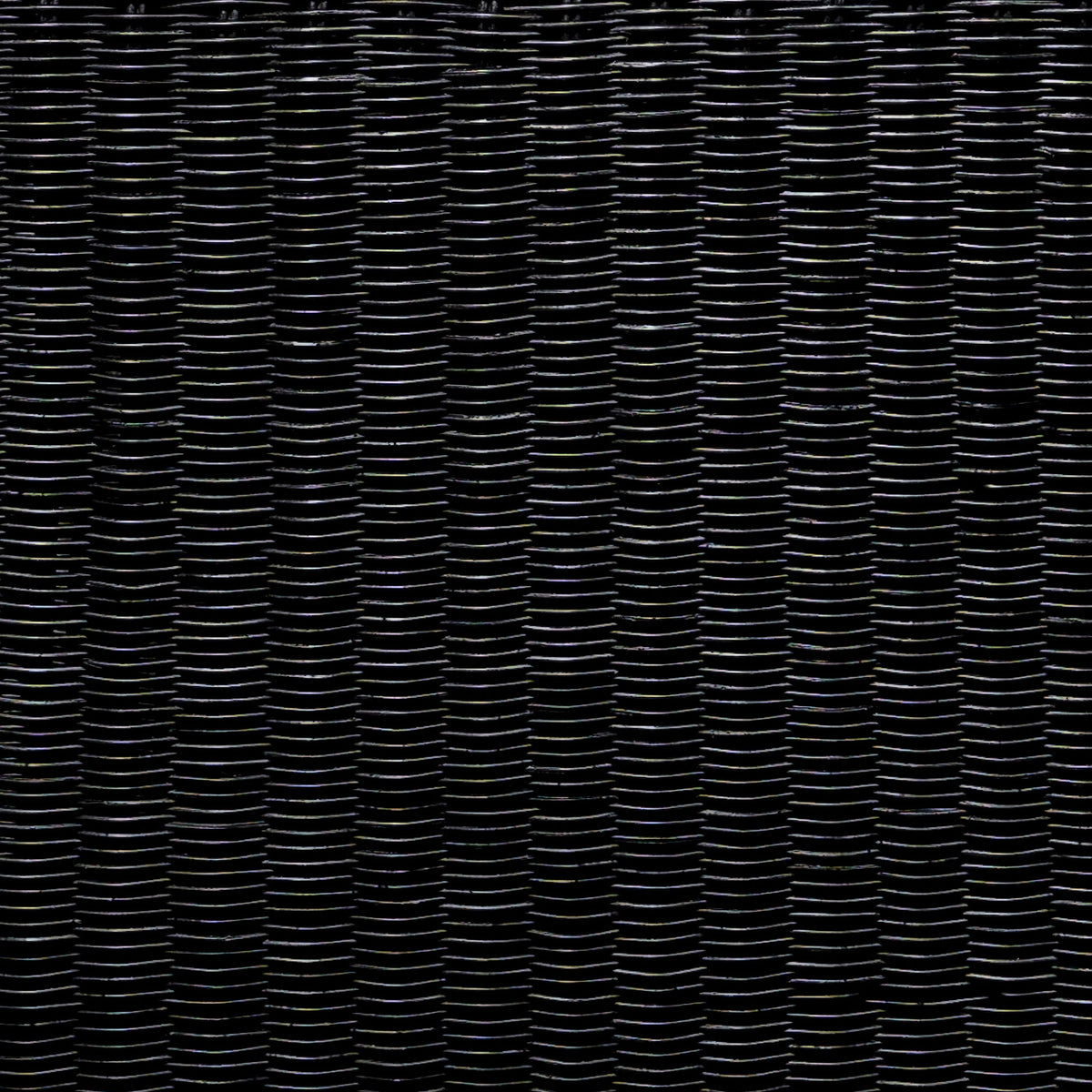 Cahya Woven Rattan Square End Table Black