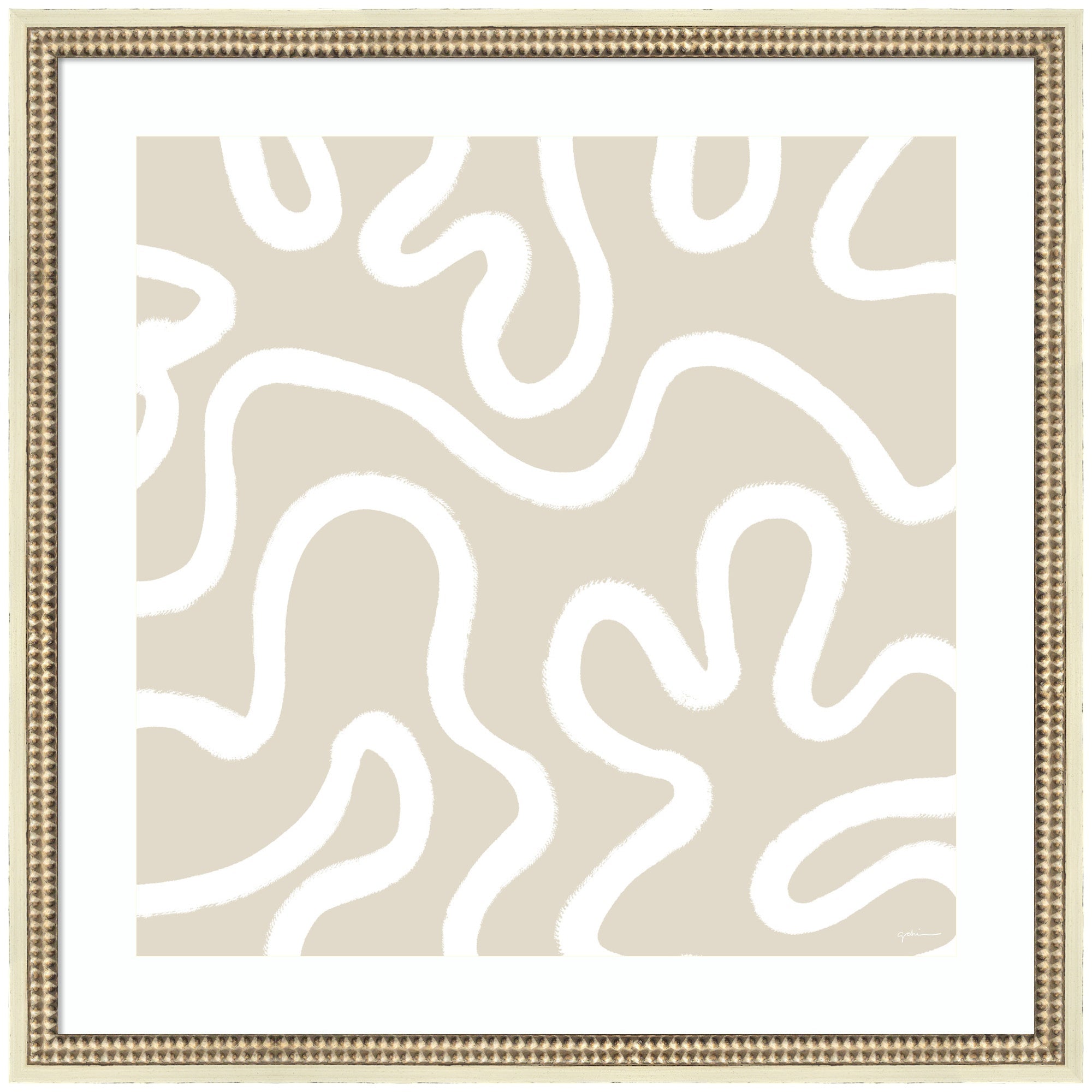Organic Figures by Gabrielly Guedes Framed Wall Art Print