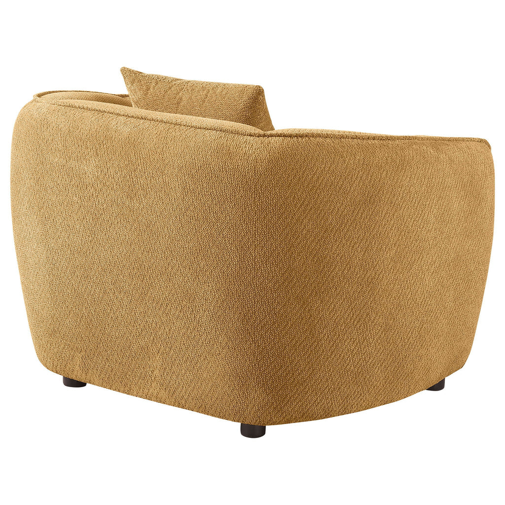 Aleisha Channel-Tufted Accent Chair — Mustard