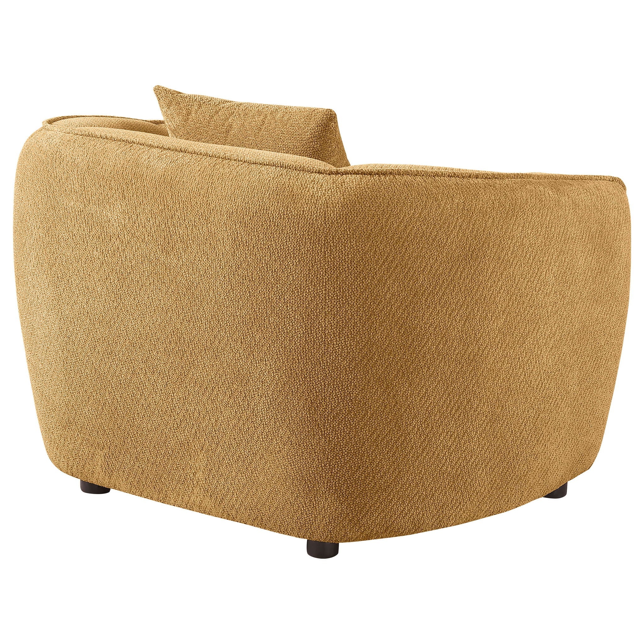 Aleisha Channel-Tufted Accent Chair — Mustard