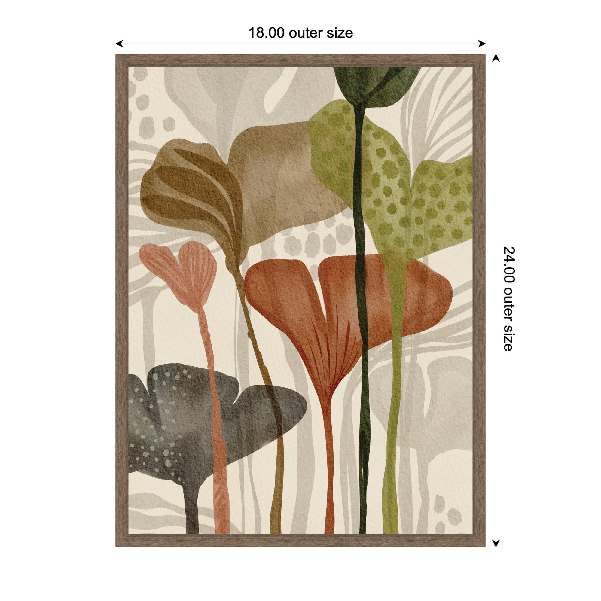 Earthen Botanicals ll by Nikita Jariwala Framed Canvas Wall Art Print