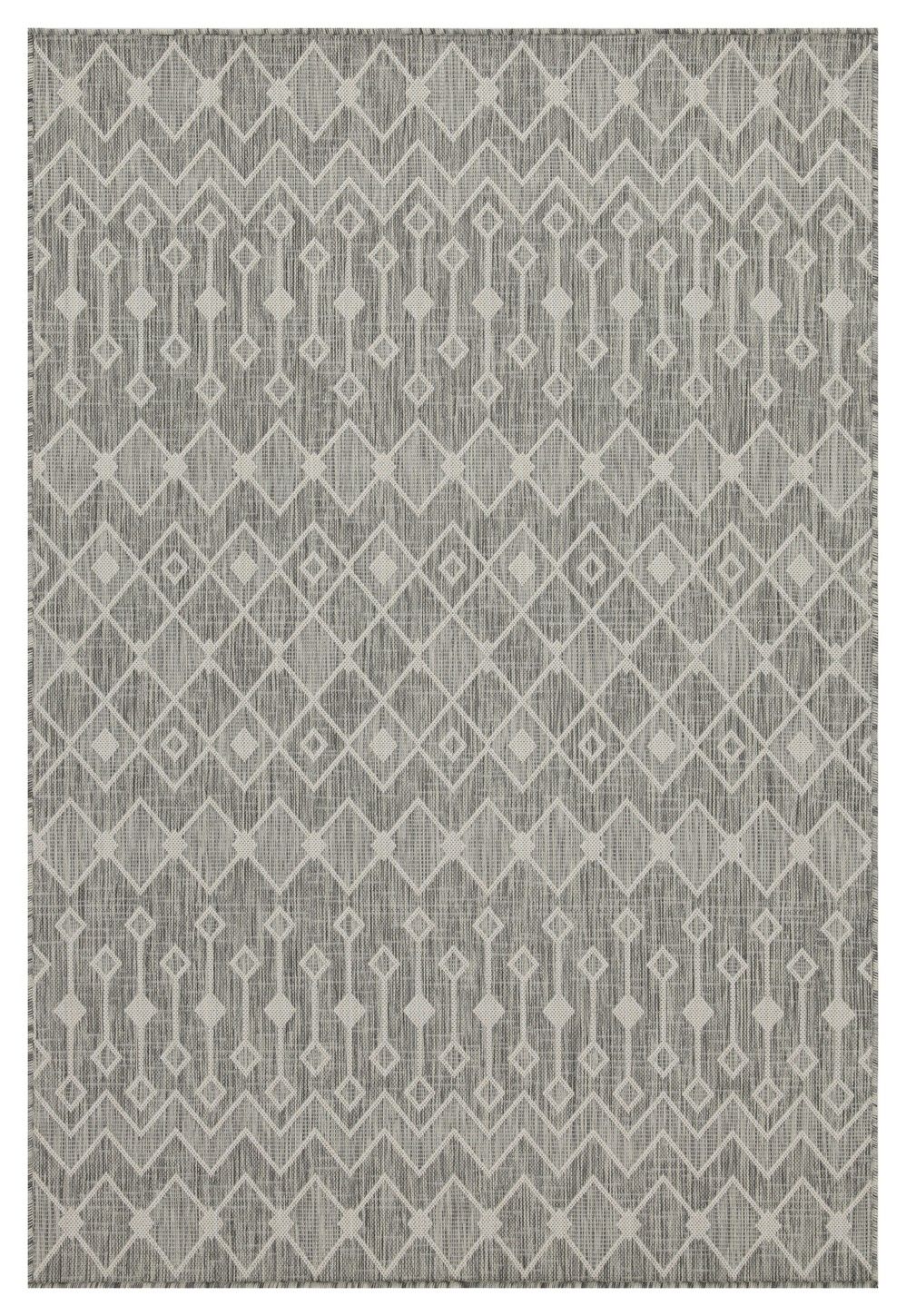 Sunshine 5'3" x 7'3" Indoor/Outdoor Area Rug - Silver