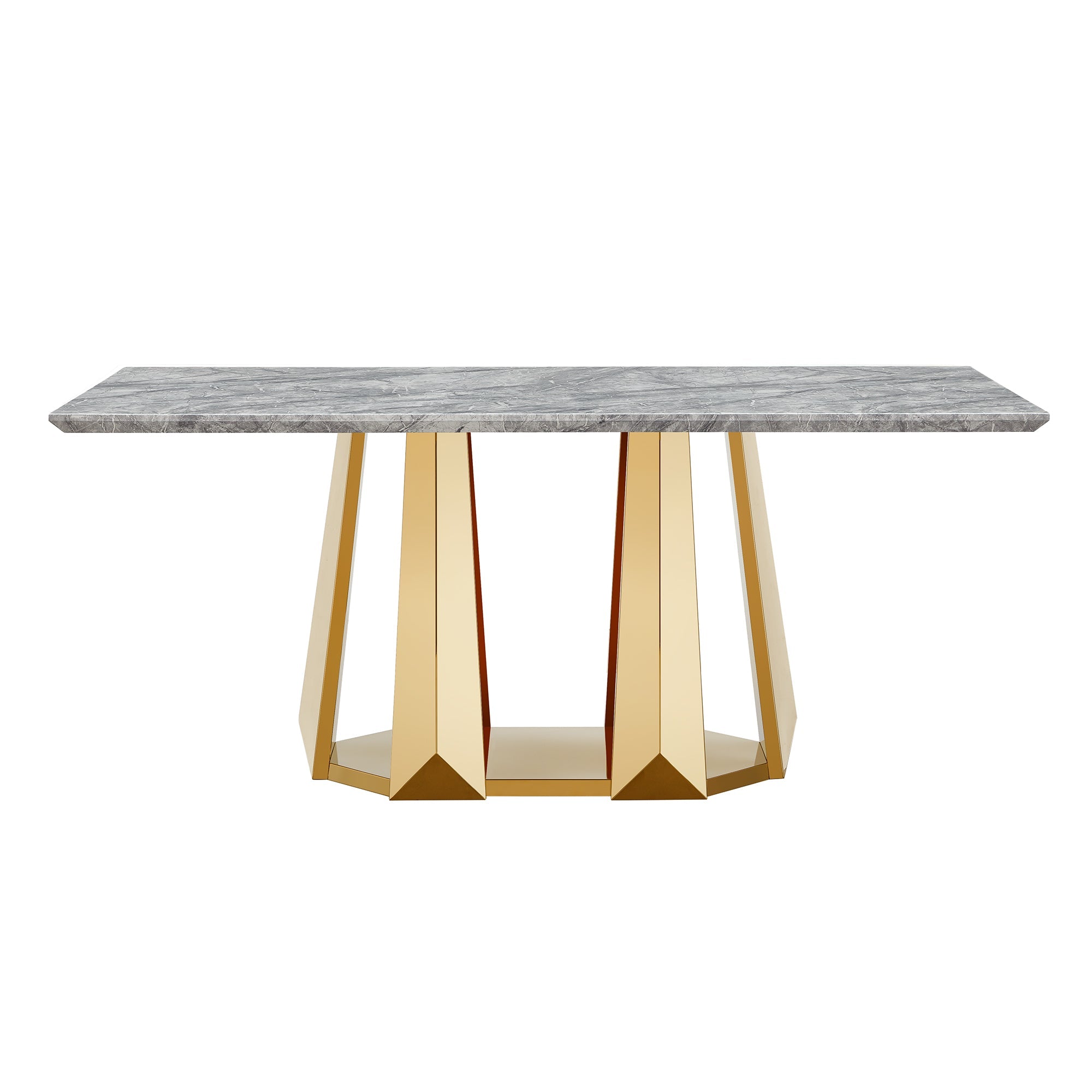 Marble Dining Table for 6 People