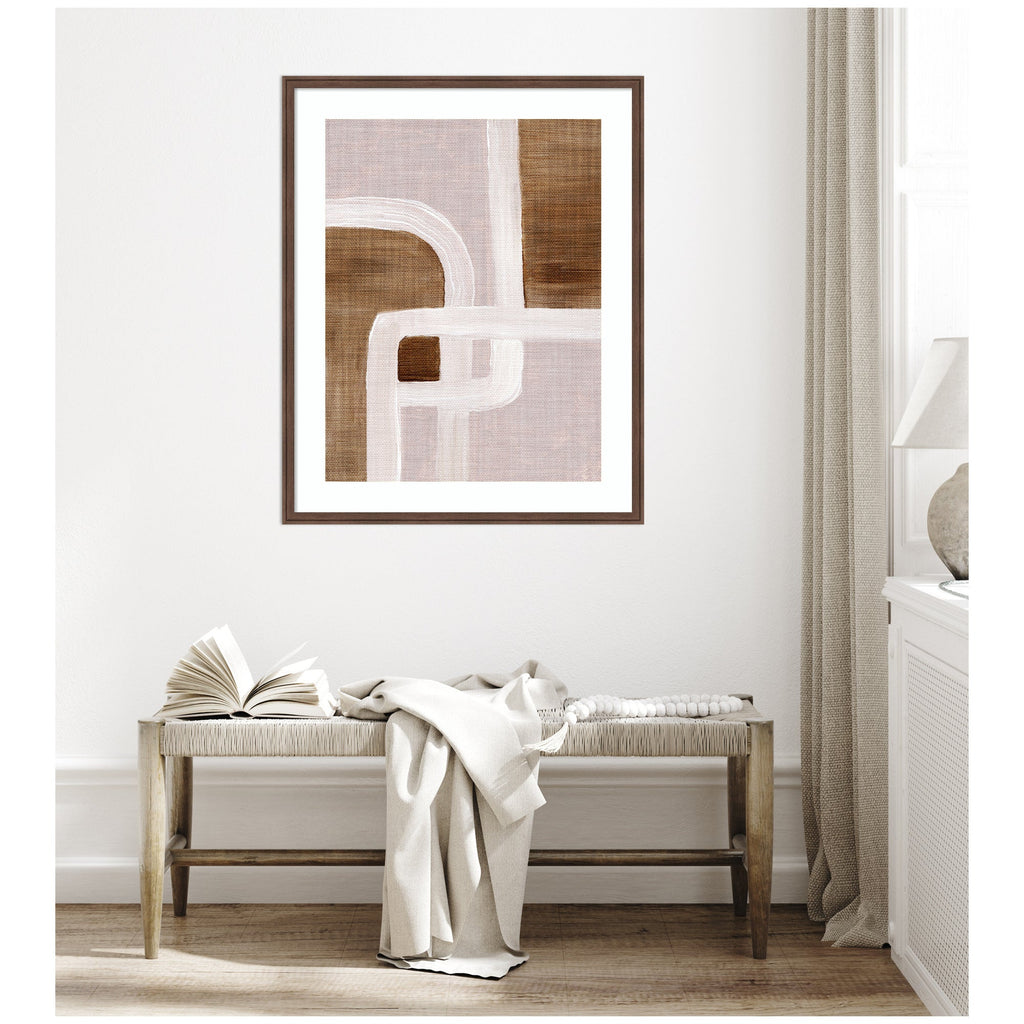 Framed Art rhythmic lines ll by Nikita Jariwala
