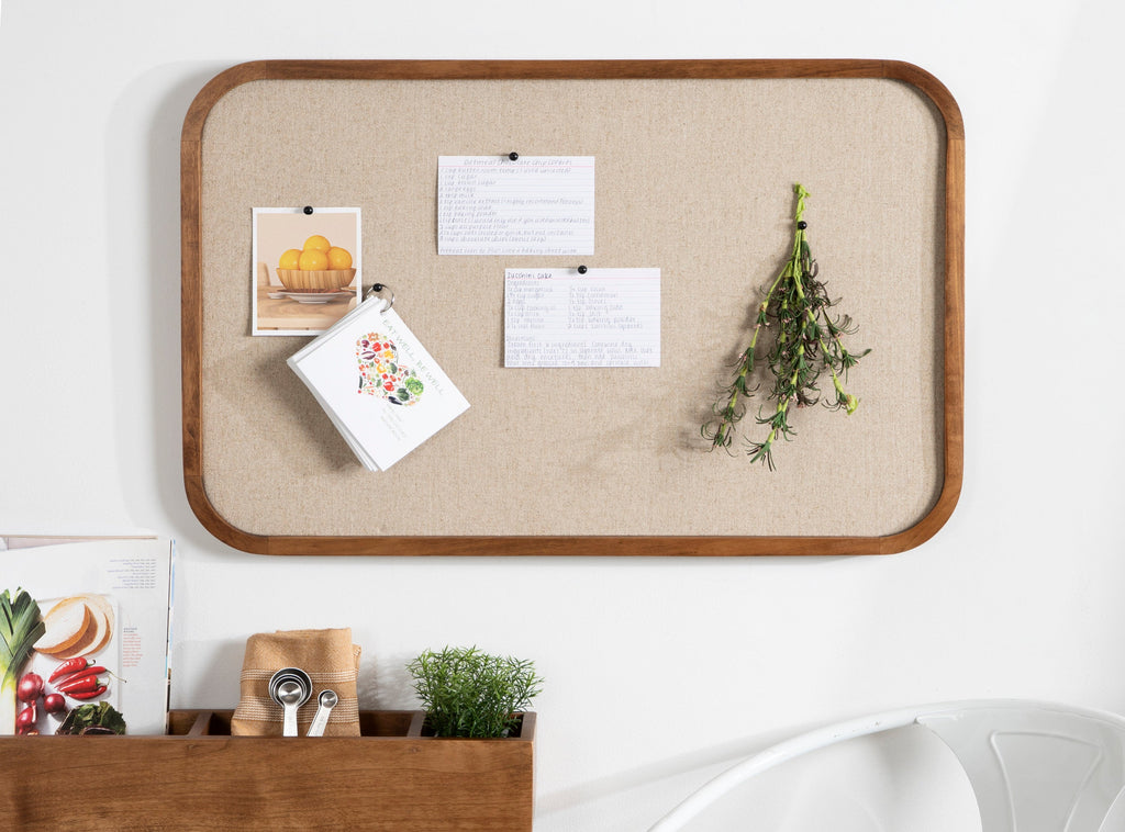 Hutton Wood Framed Fabric Pinboard