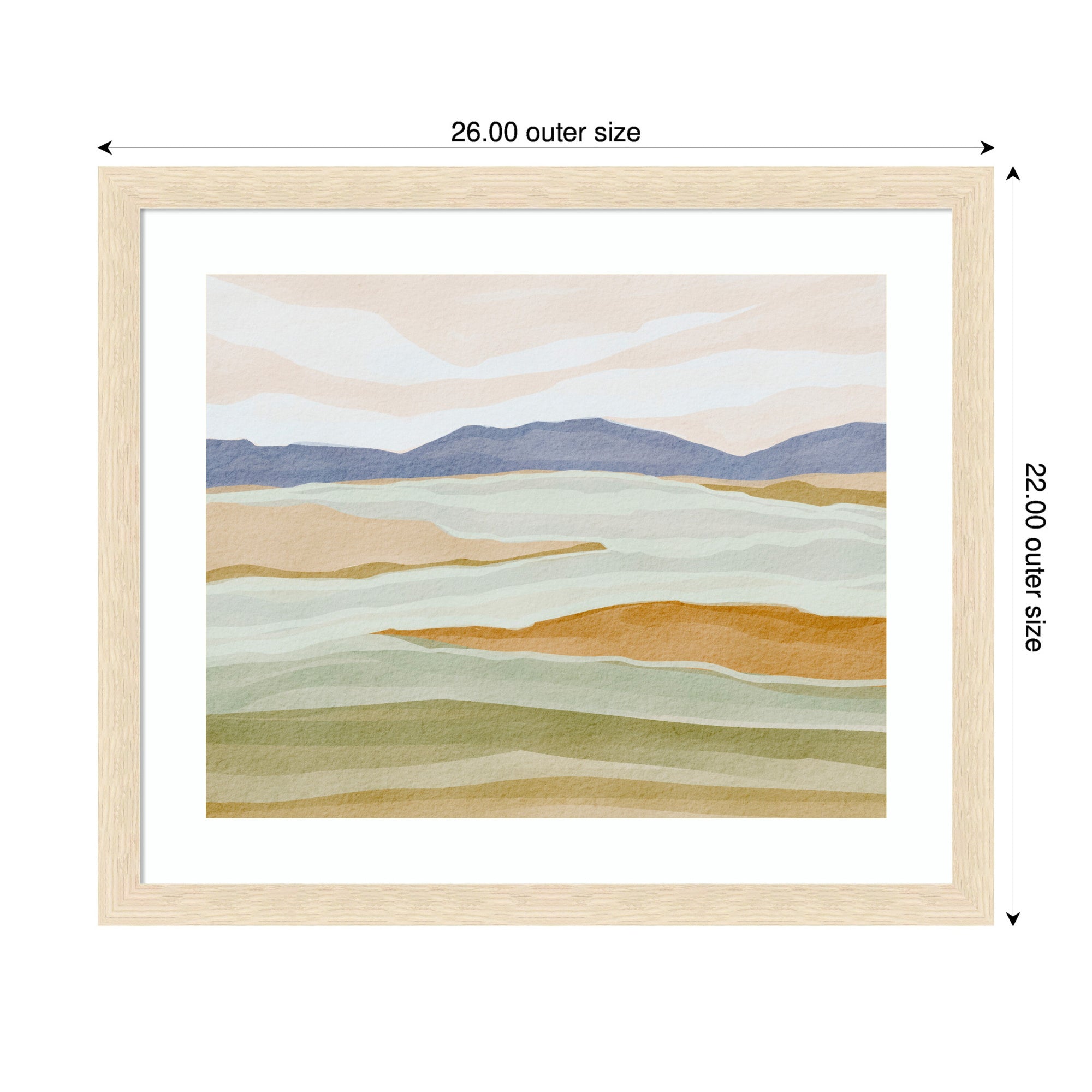 Framed Art Dreamy Hillscape by Nikita Jariwala