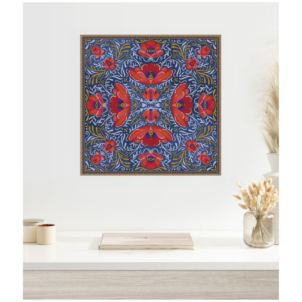 Kaleidoscope Poppies by Lucia Gianello Framed Canvas Wall Art Print