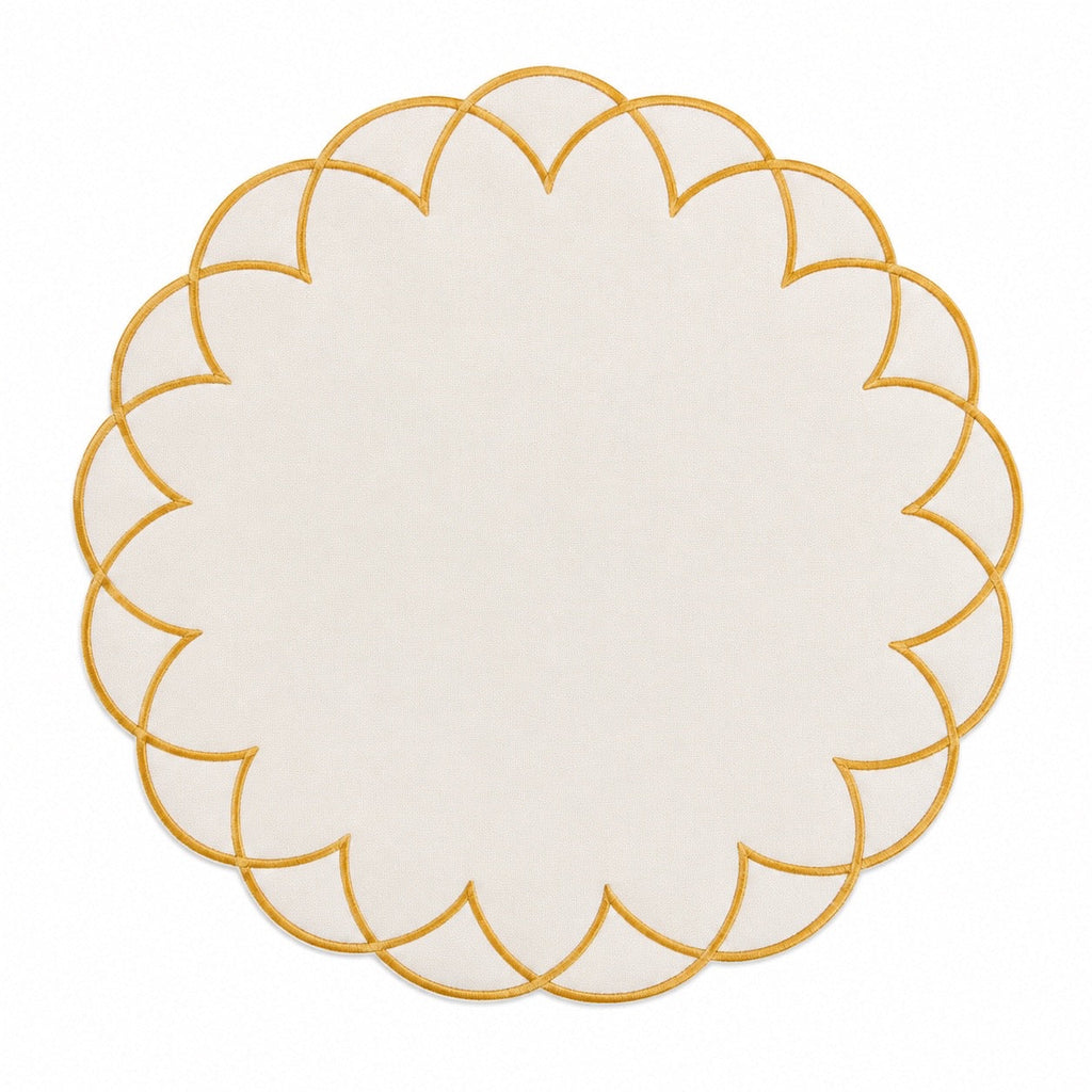 Soleil Scallop Placemats (Set of 2)